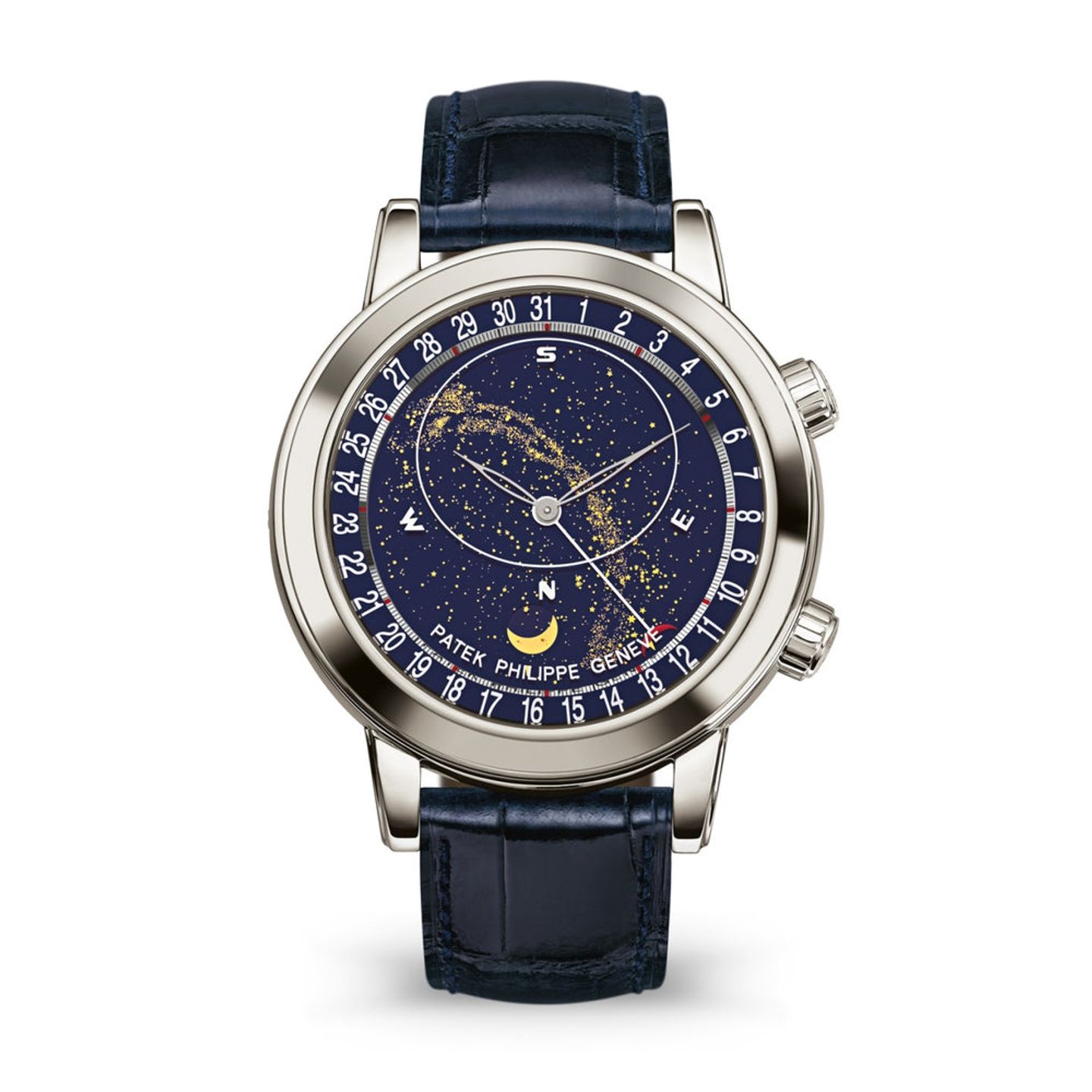 Patek Philippe Celestial 6102P-001 (2025) - Blauw wijzerplaat 44mm Platina (1/1)
