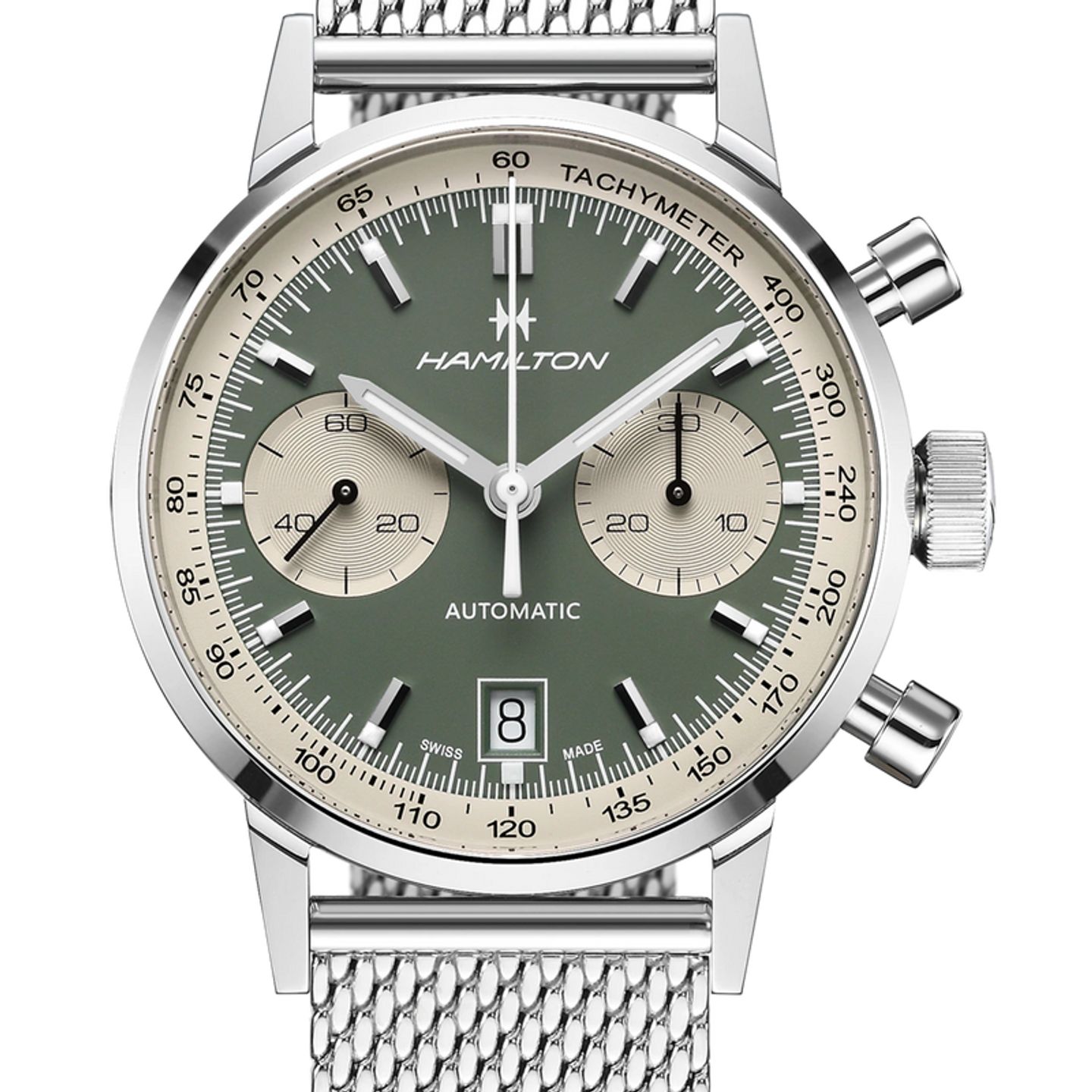 Hamilton Intra-Matic H38416160 (2026) - Groen wijzerplaat 40mm Staal (1/5)