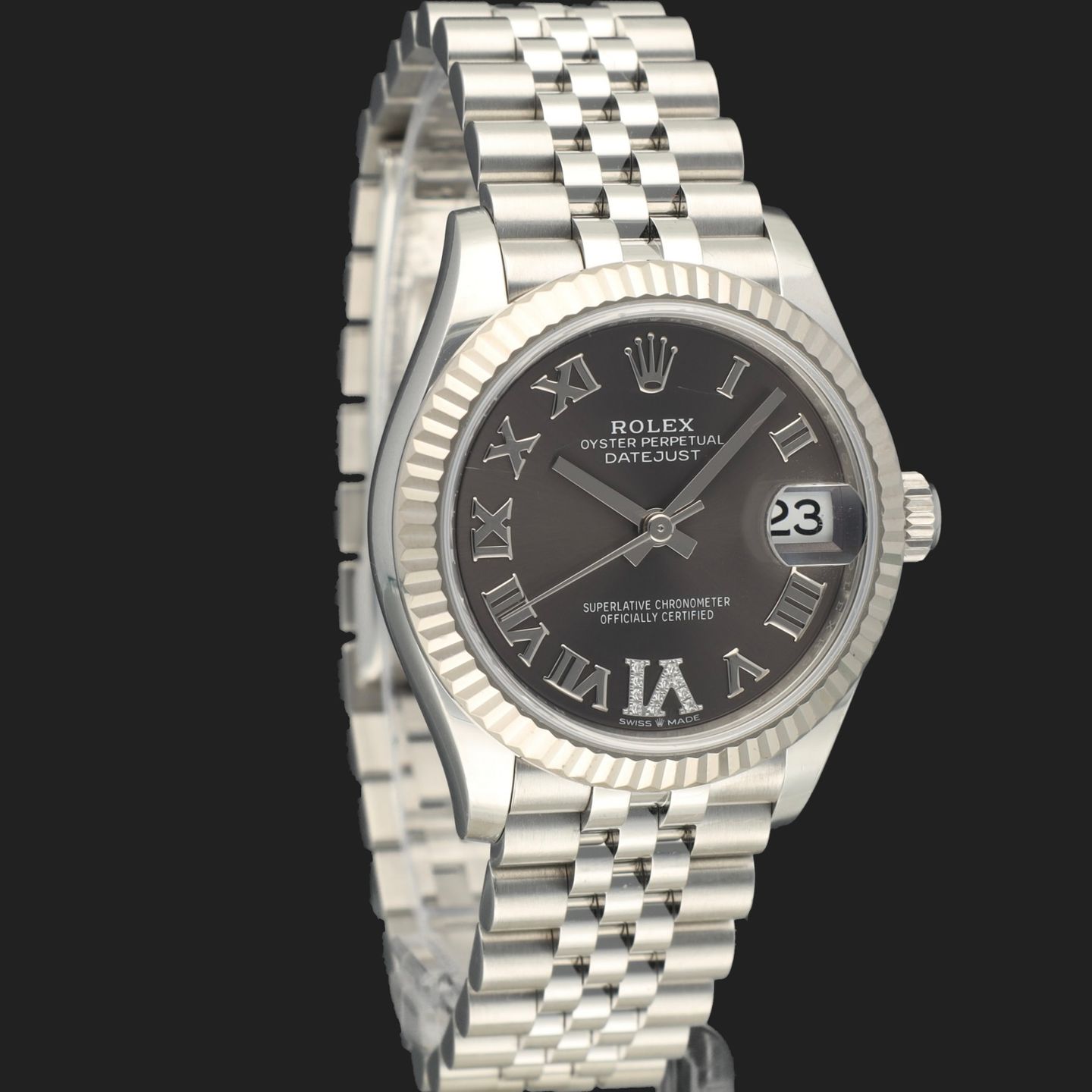 Rolex Datejust 31 278274 (2020) - Grey dial 31 mm Steel case (4/8)