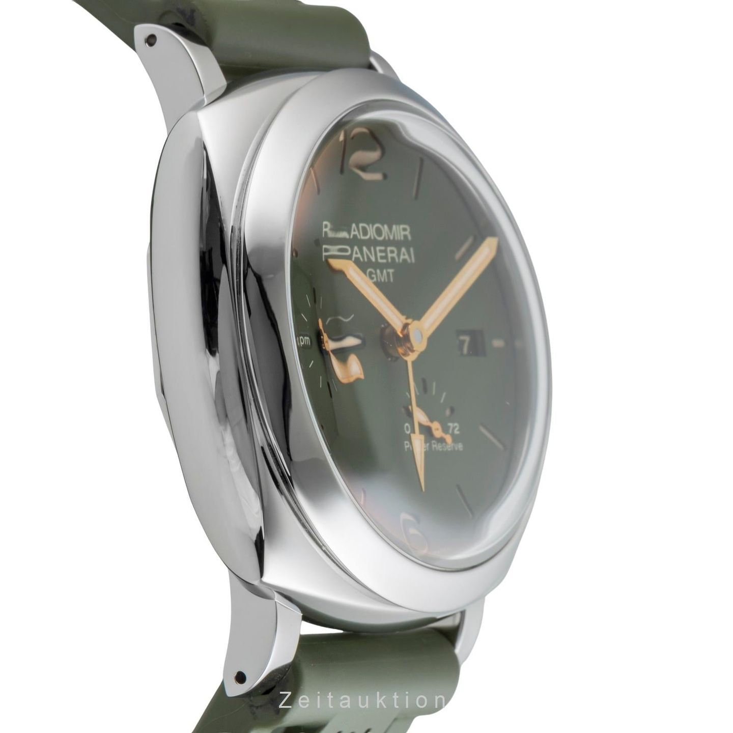 Panerai Radiomir GMT PAM00999 (Onbekend (willekeurig serienummer)) - Groen wijzerplaat 45mm Staal (6/8)