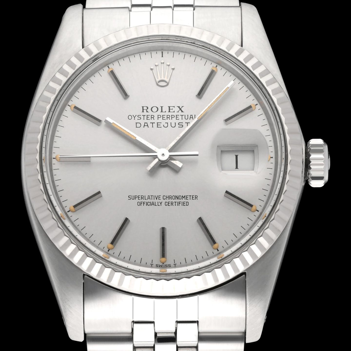 Rolex Datejust 36 16014 (1985) - Silver dial 36 mm Steel case (1/8)