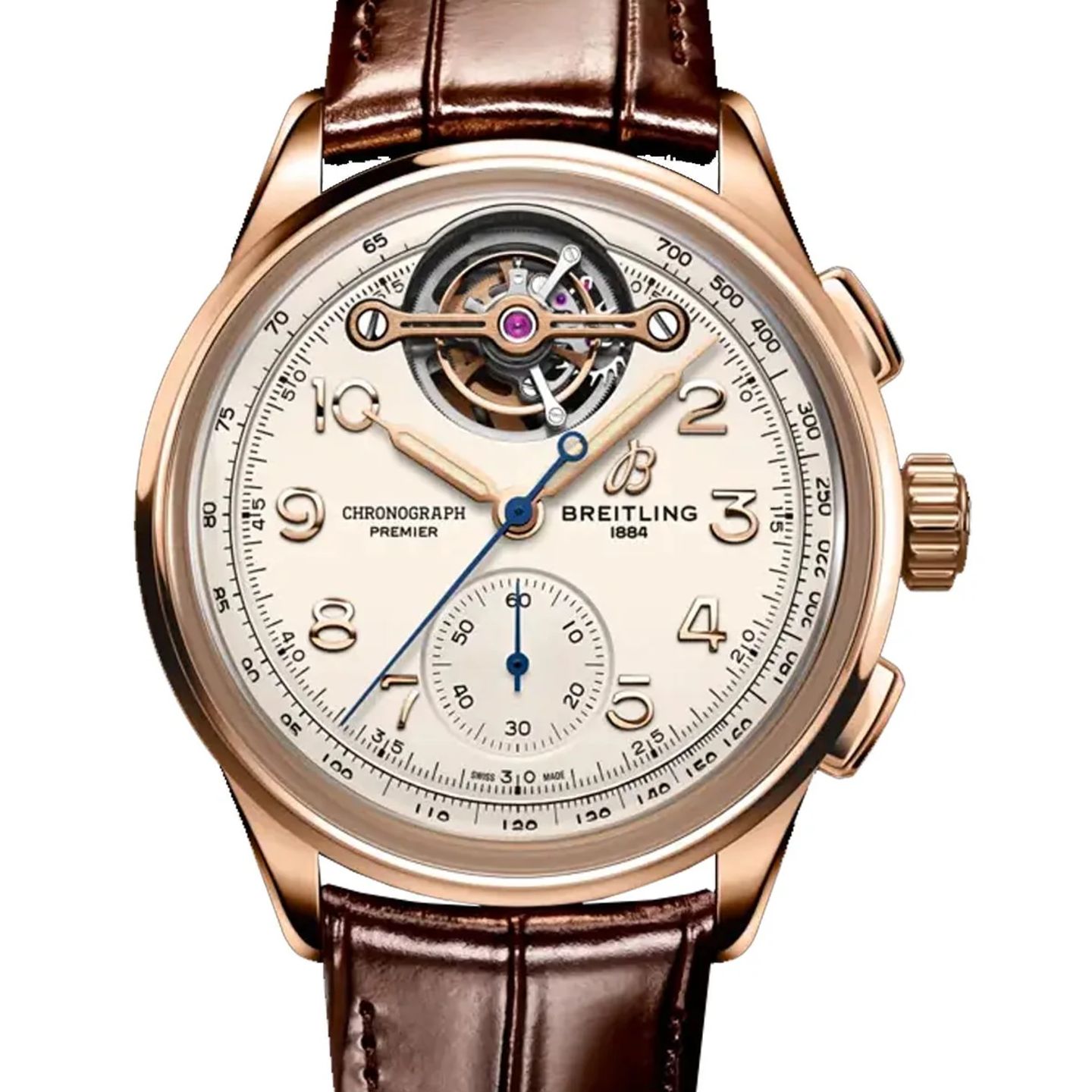 Breitling Premier RB2120211G1P1 (2026) - Silver dial 42 mm Red Gold case (1/1)