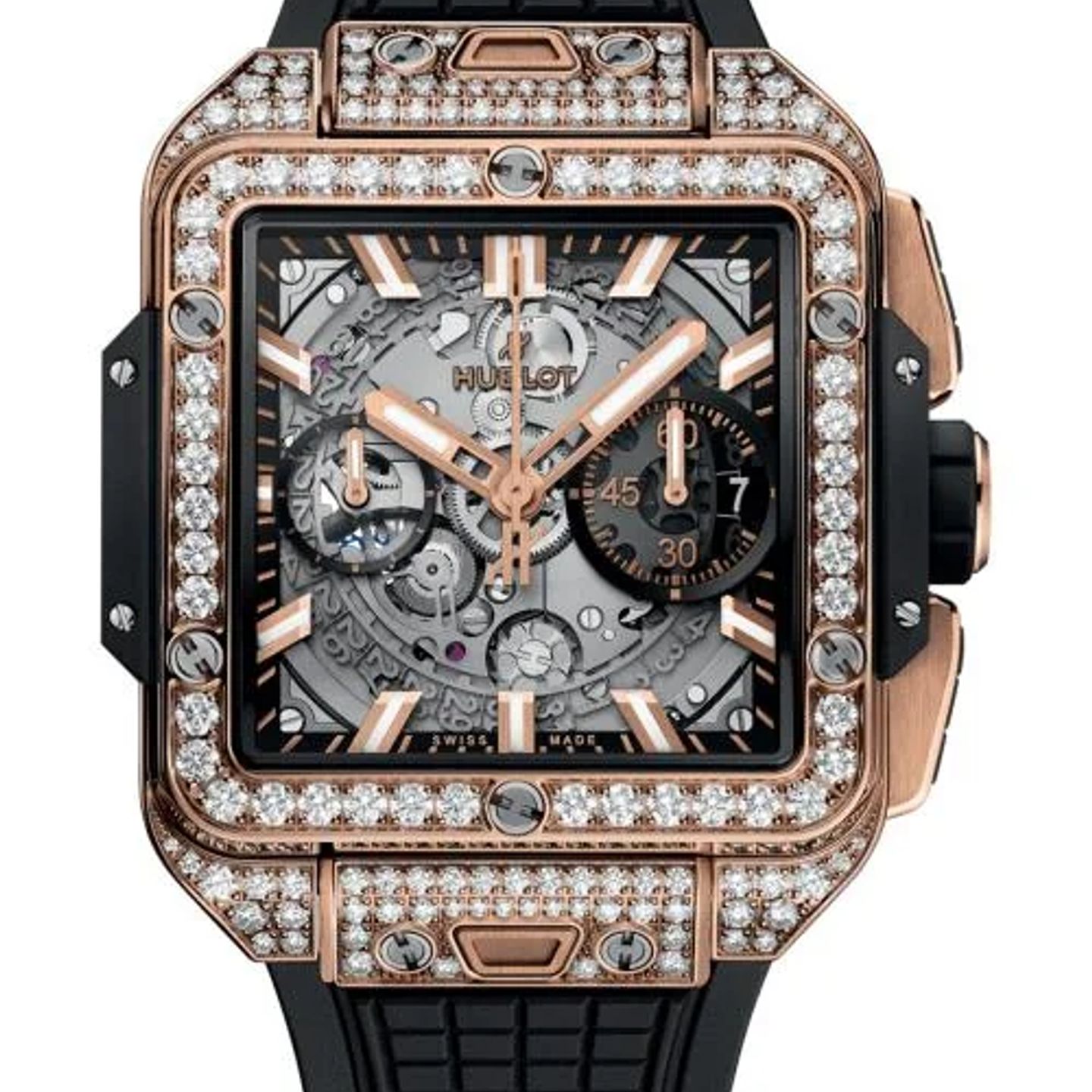 Hublot Square Bang 821.OX.0180.RX.1604 (2026) - Transparant wijzerplaat 42mm Roségoud (1/1)