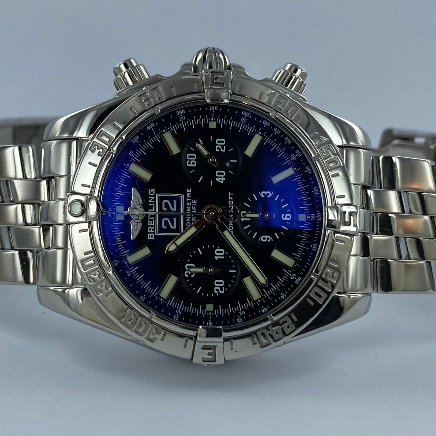 Breitling Blackbird A44359 (Onbekend (willekeurig serienummer)) - Zwart wijzerplaat 44mm Staal (1/8)