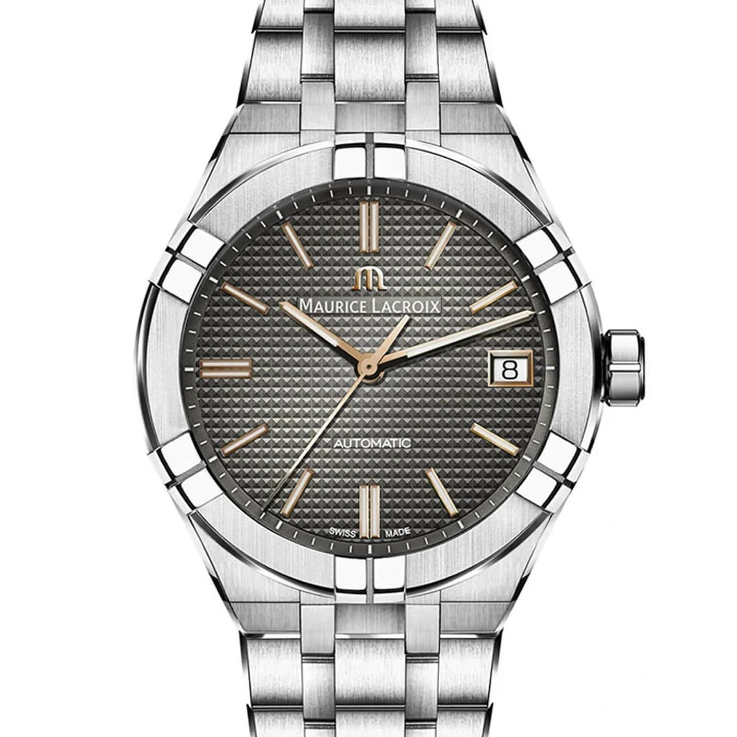 Maurice Lacroix Aikon AI6007-SS002-331-1 (2023) - Grey dial 39 mm Steel case (1/3)