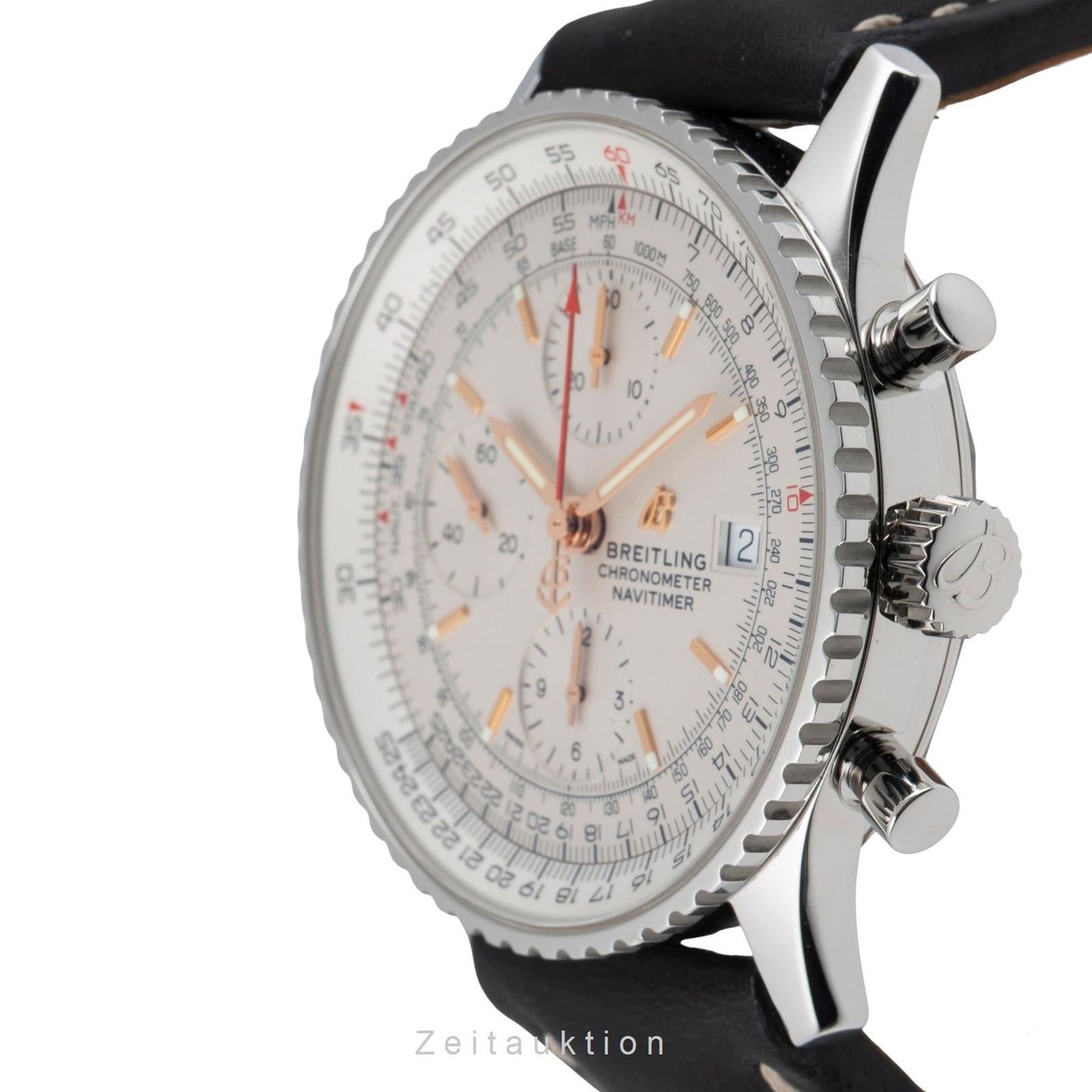 Breitling Navitimer A13324121G1X4 (Onbekend (willekeurig serienummer)) - Zilver wijzerplaat 41mm Staal (5/8)
