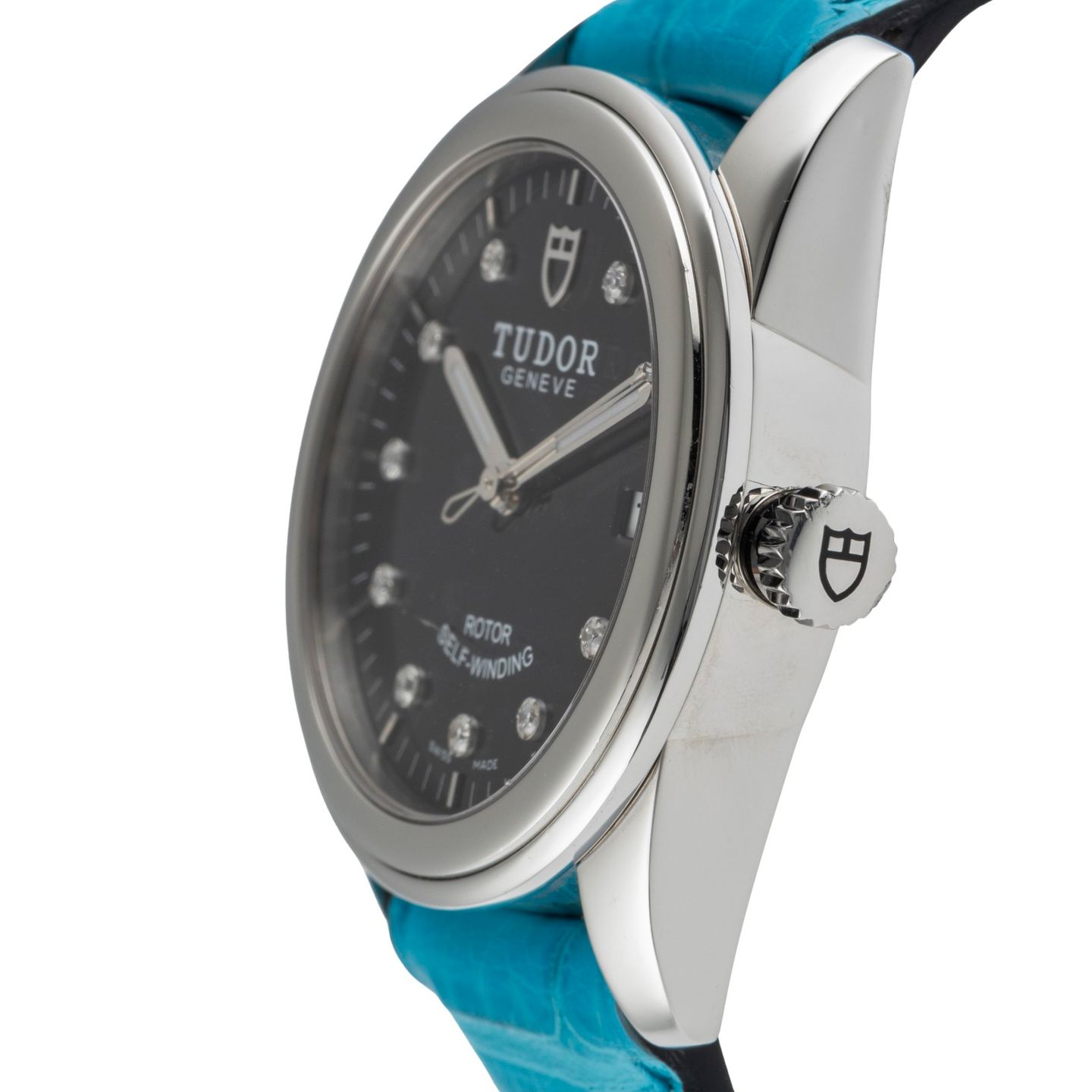 Tudor Glamour Date 55000 (2021) - Zwart wijzerplaat 36mm Staal (6/8)