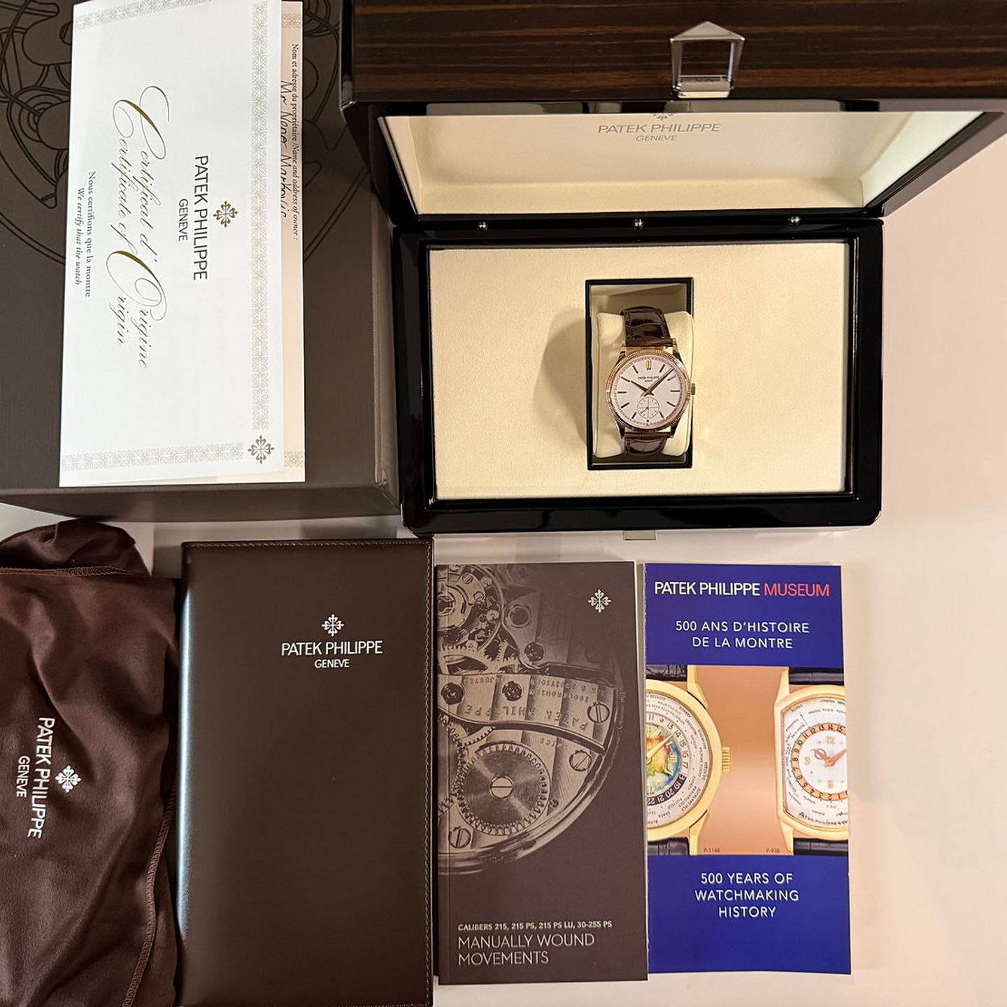 Patek Philippe Calatrava 6119R-001 (2025) - Zilver wijzerplaat 39mm Roségoud (2/5)