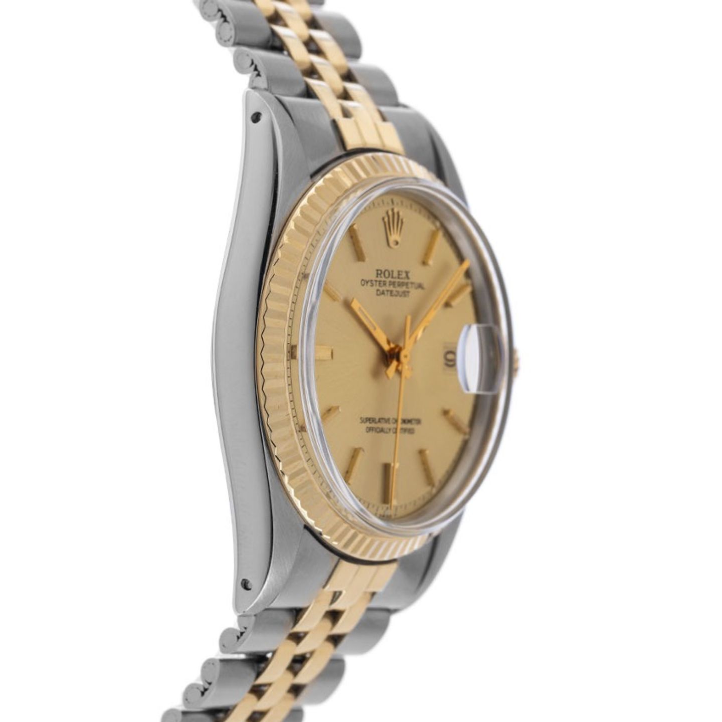 Rolex Datejust 1601 (1964) - Champagne dial 36 mm Gold/Steel case (5/8)