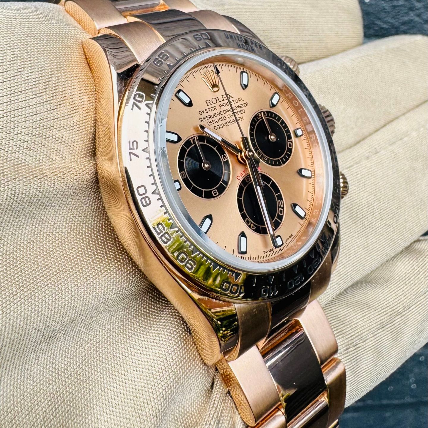 Rolex Daytona 116505 (2020) - Silver dial 40 mm Rose Gold case (5/7)