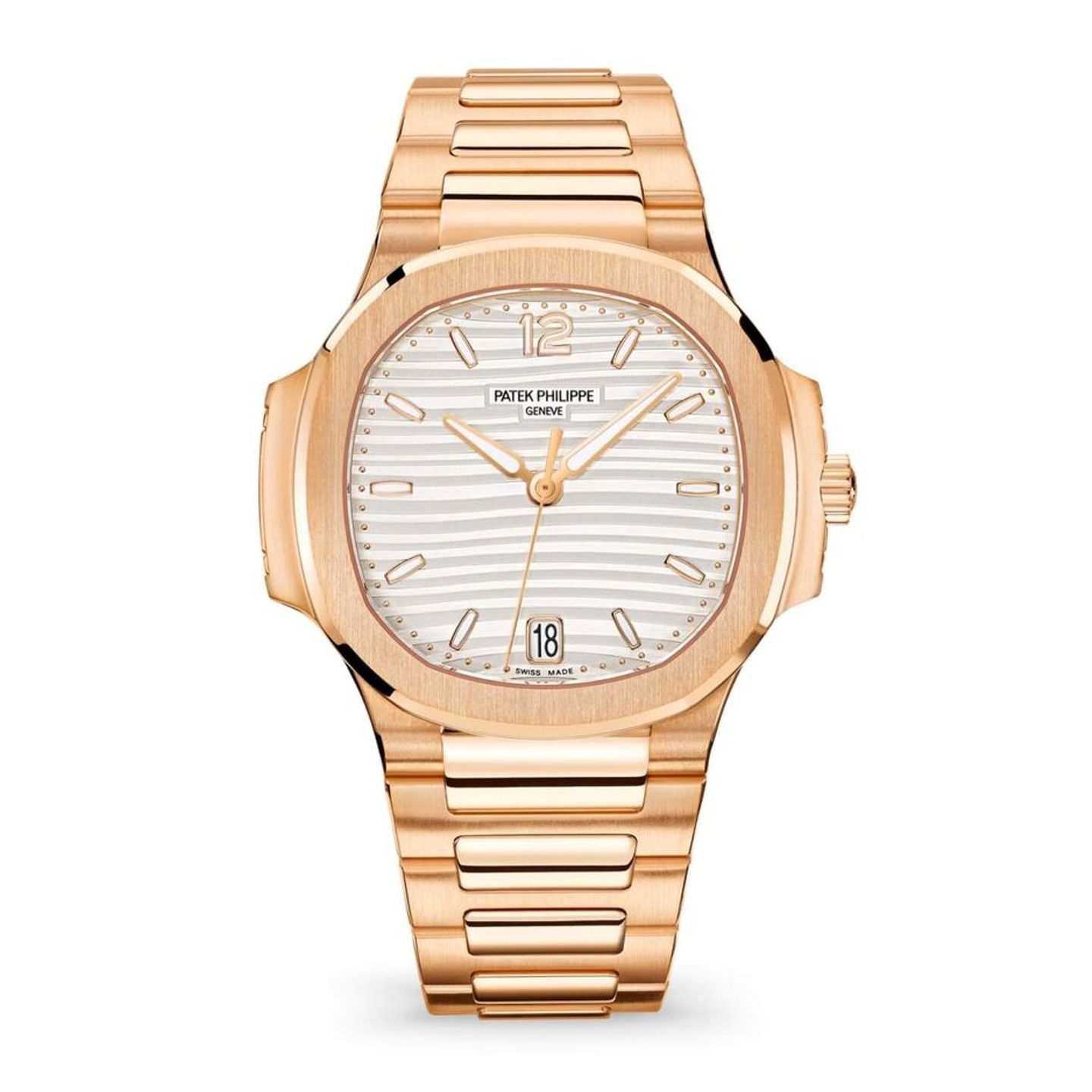 Patek Philippe Nautilus 7118/1R-001 (2025) - Silver dial 35 mm Rose Gold case (1/1)