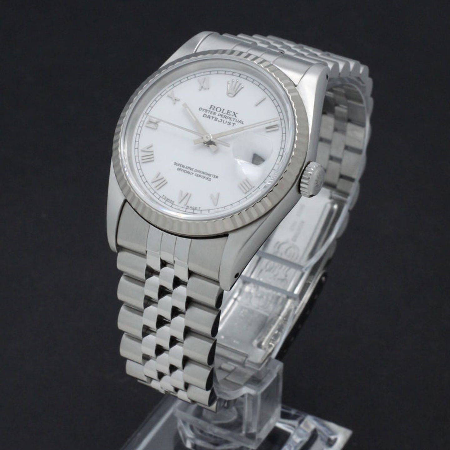 Rolex Datejust 36 16234 (1994) - White dial 36 mm Steel case (5/7)