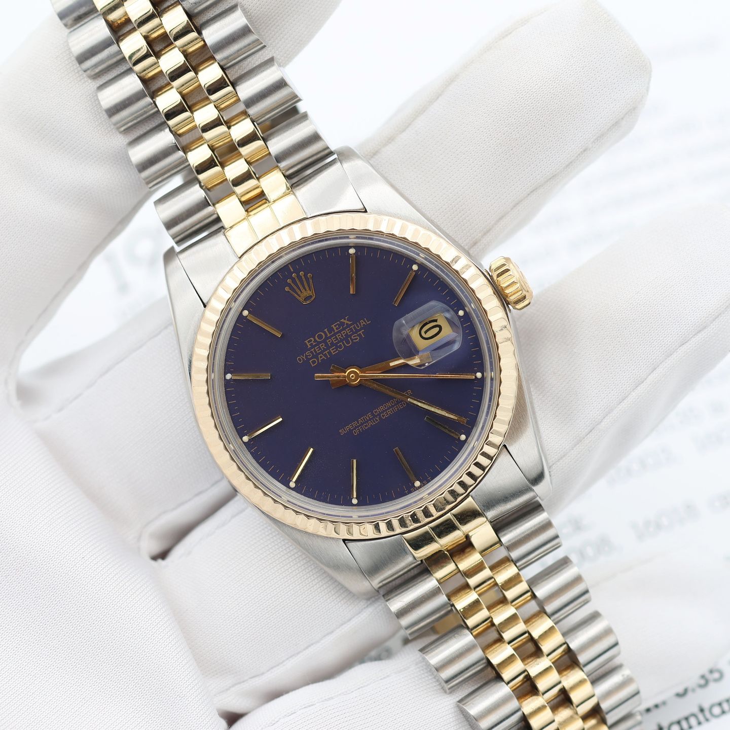 Rolex Datejust 36 16013 (Unknown (random serial)) - 36 mm Gold/Steel case (3/8)