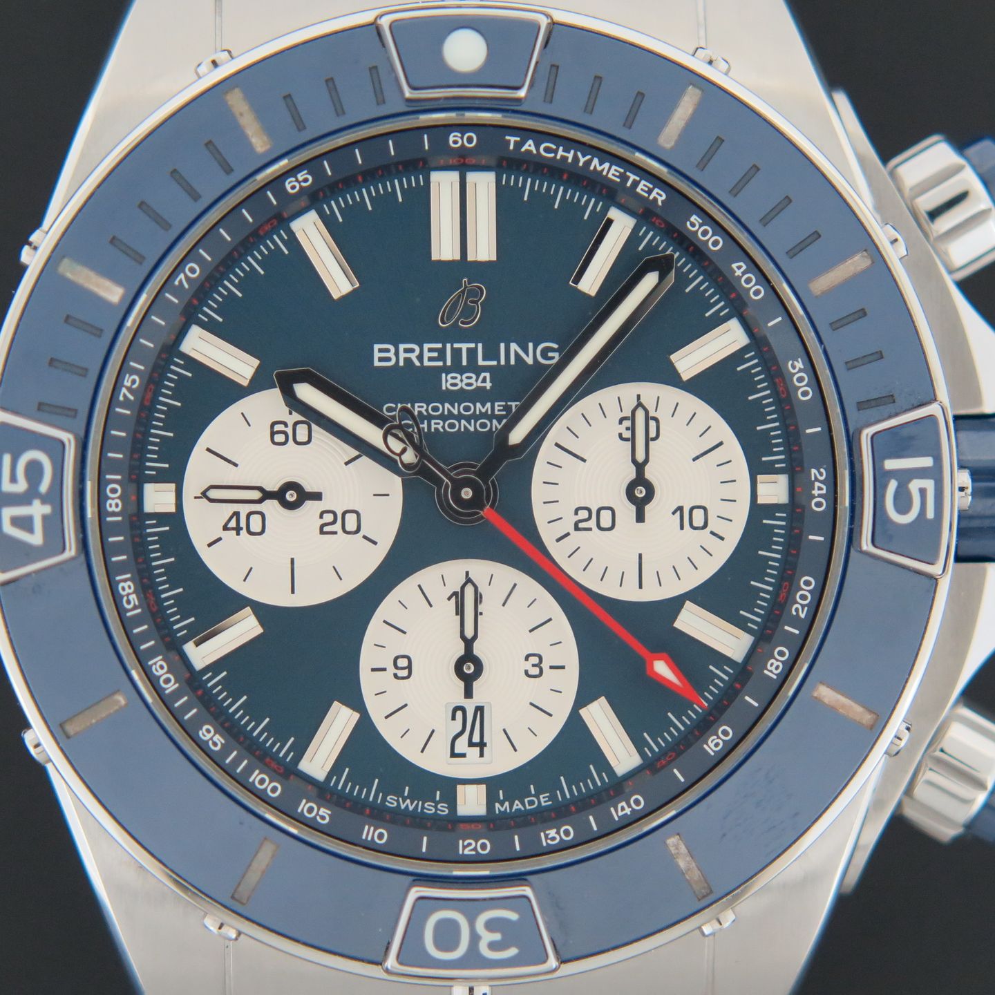 Breitling Chronomat AB0136161C1S1 (2023) - Blue dial 44 mm Steel case (2/6)