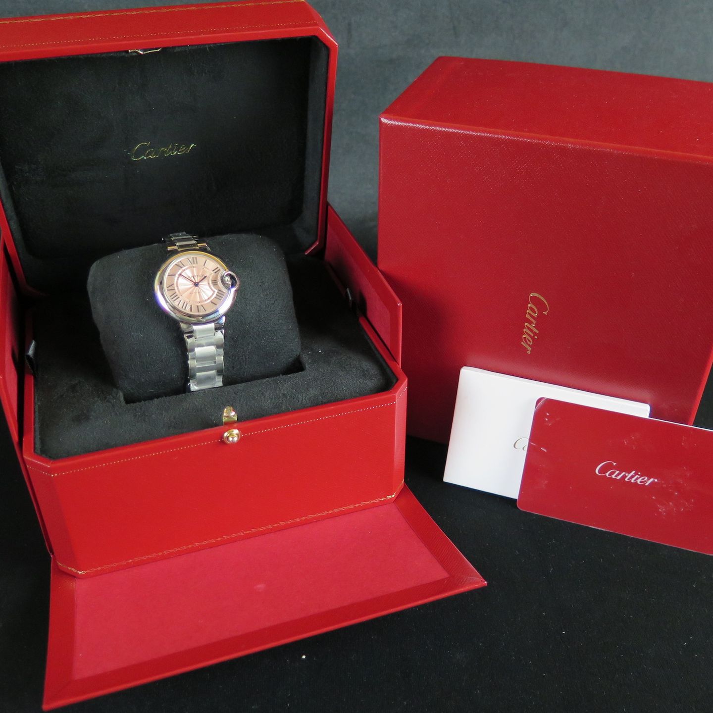 Cartier Ballon Bleu 33mm WSBB0046 (2021) - Pink dial 33 mm Steel case (8/8)