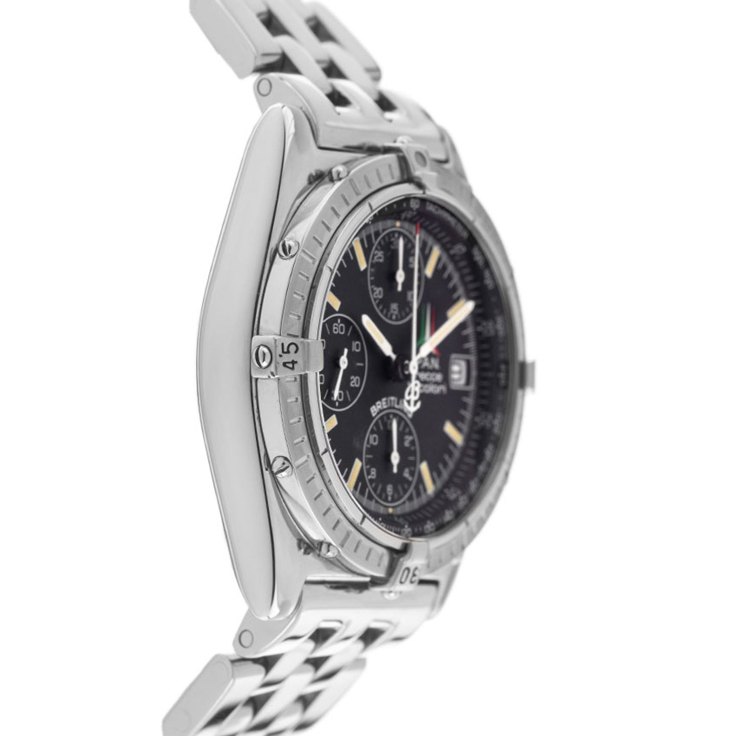 Breitling Chronomat A13050.1 (1998) - Black dial 39 mm Steel case (5/8)