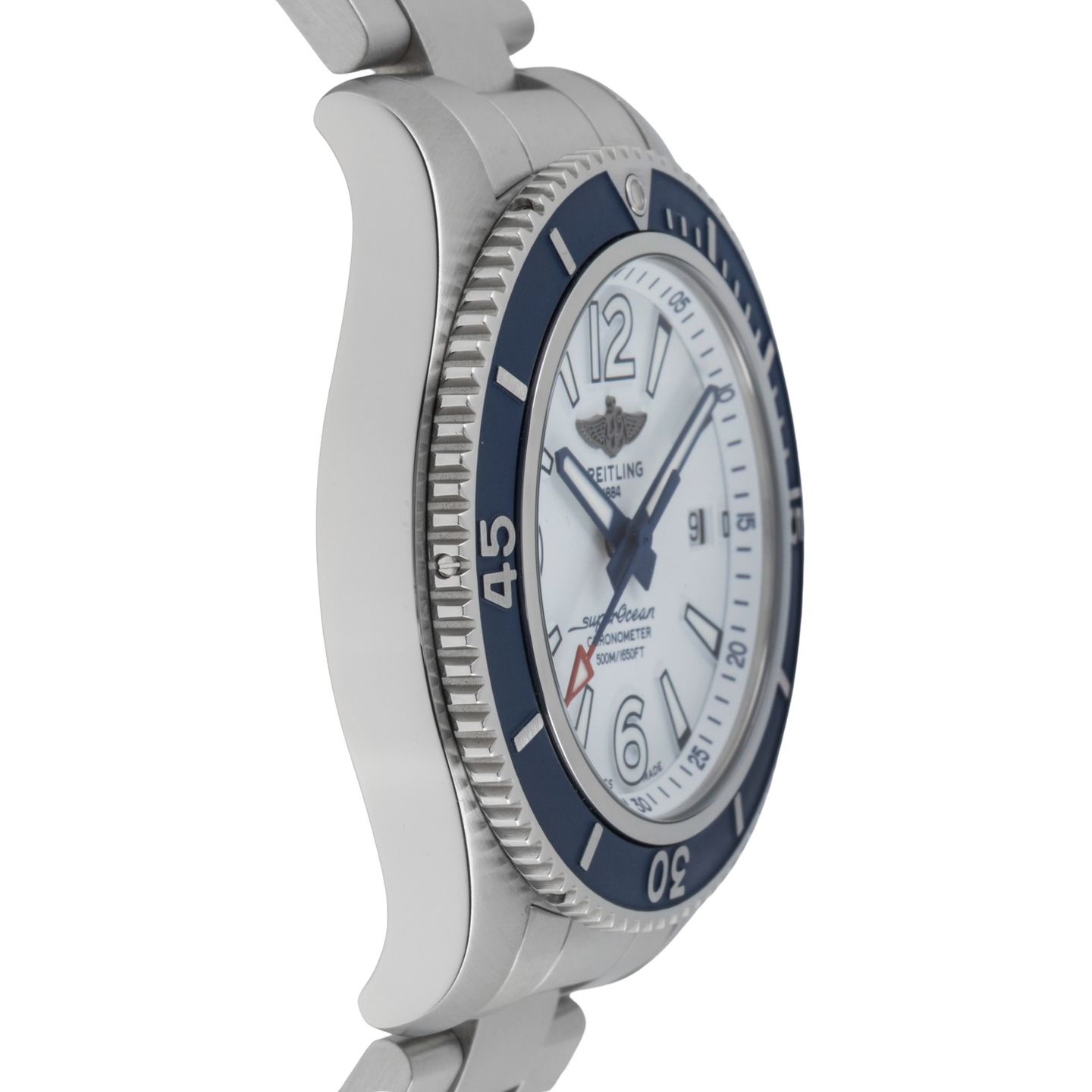 Breitling Superocean 42 A17366 (Unknown (random serial)) - White dial 42 mm Steel case (7/8)
