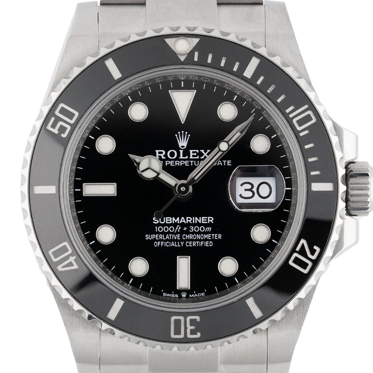 Rolex Submariner Date 126610LN (2022) - Zwart wijzerplaat 41mm Staal (2/7)