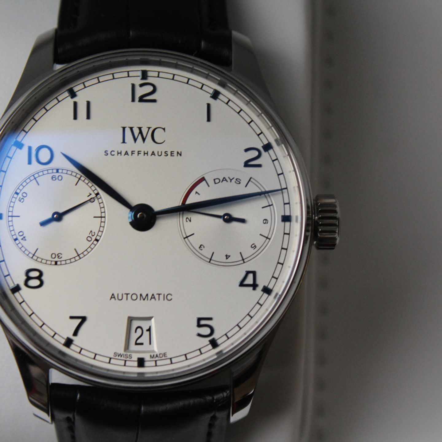 IWC Portuguese Automatic IW500705 (2024) - Zilver wijzerplaat 42mm Staal (1/2)