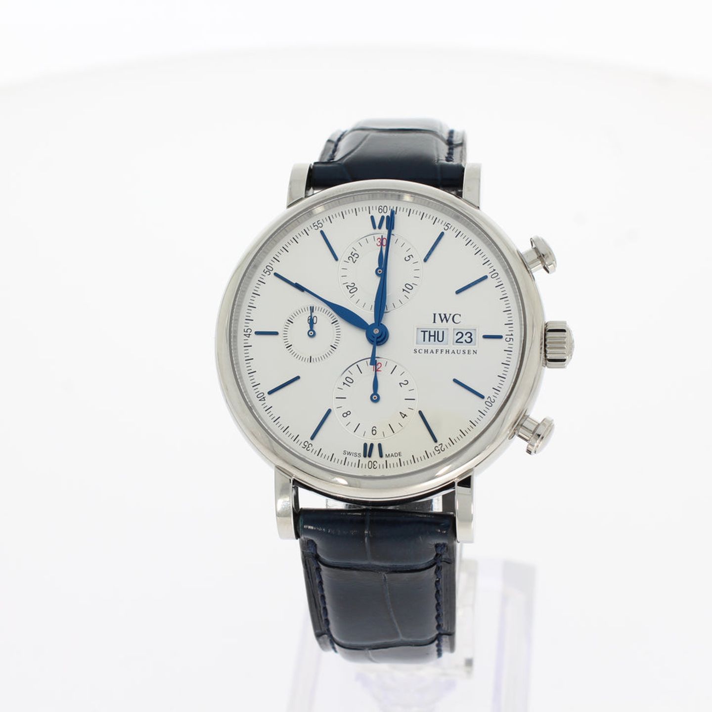 IWC Portofino Chronograph IW391037 (2024) - Zilver wijzerplaat 42mm Staal (1/4)