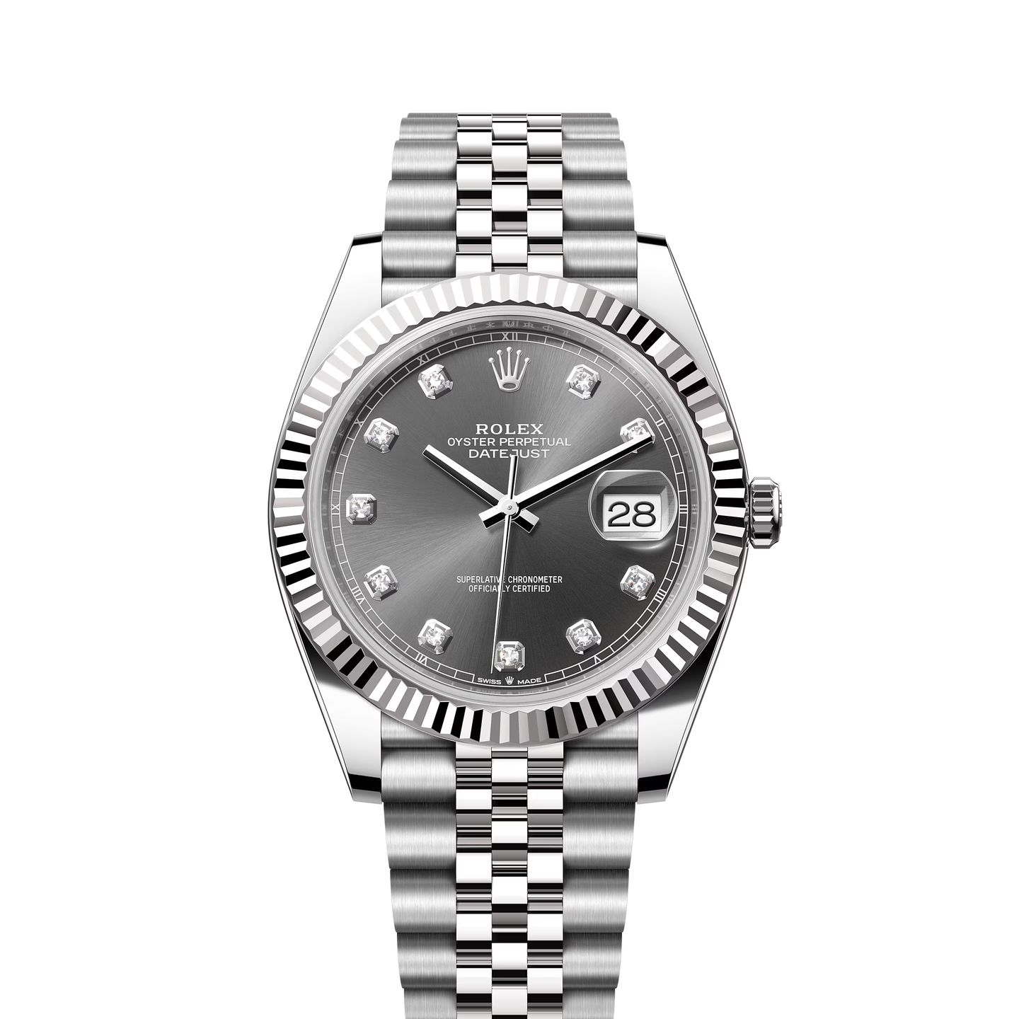 Rolex Datejust 41 126334 (2024) - Grey dial 41 mm Steel case (1/8)