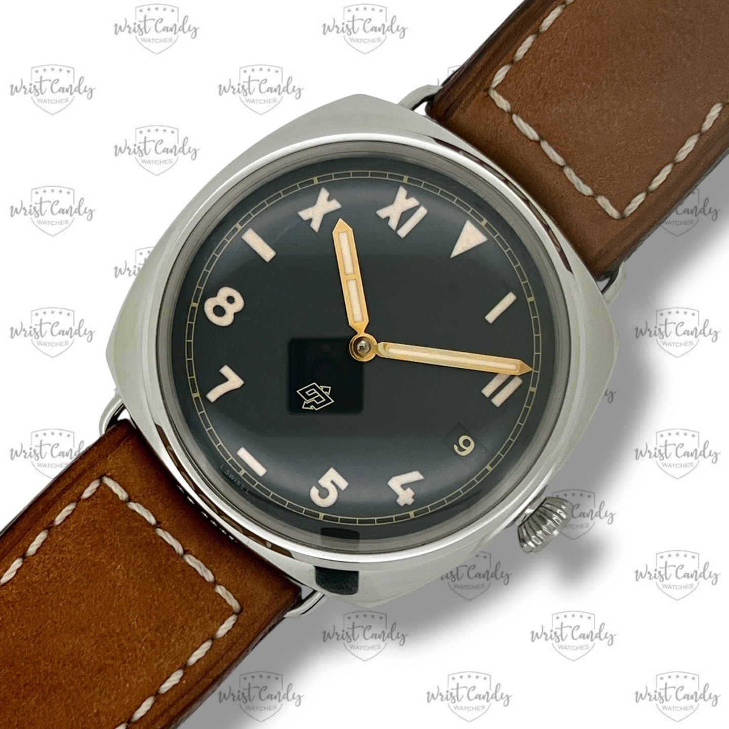 Panerai Radiomir 3 Days 47mm PAM00424 (2012) - Zwart wijzerplaat 47mm Staal (3/8)