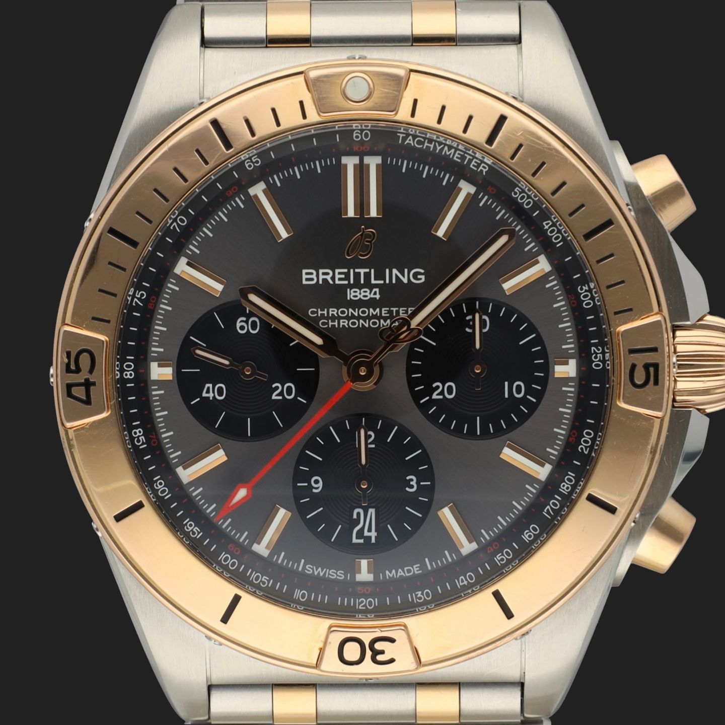 Breitling Chronomat 42 UB0134101B1U1 (2020) - Grey dial 42 mm Steel case (2/8)