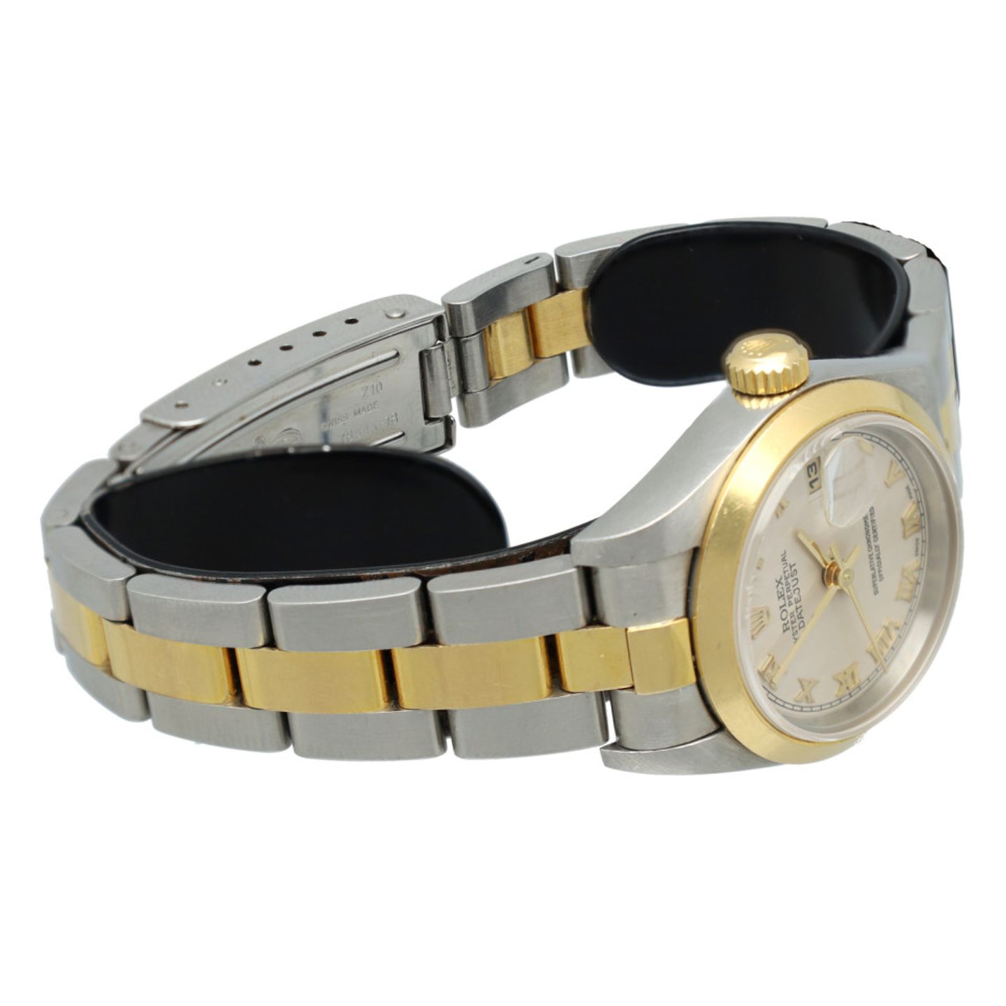 Rolex Lady-Datejust 69163 (1996) - Beige dial 26 mm Gold/Steel case (5/7)