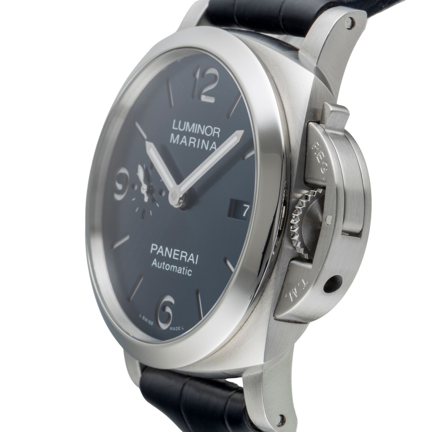 Panerai Luminor Marina PAM01313 (Unknown (random serial)) - Blue dial 44 mm Steel case (7/8)