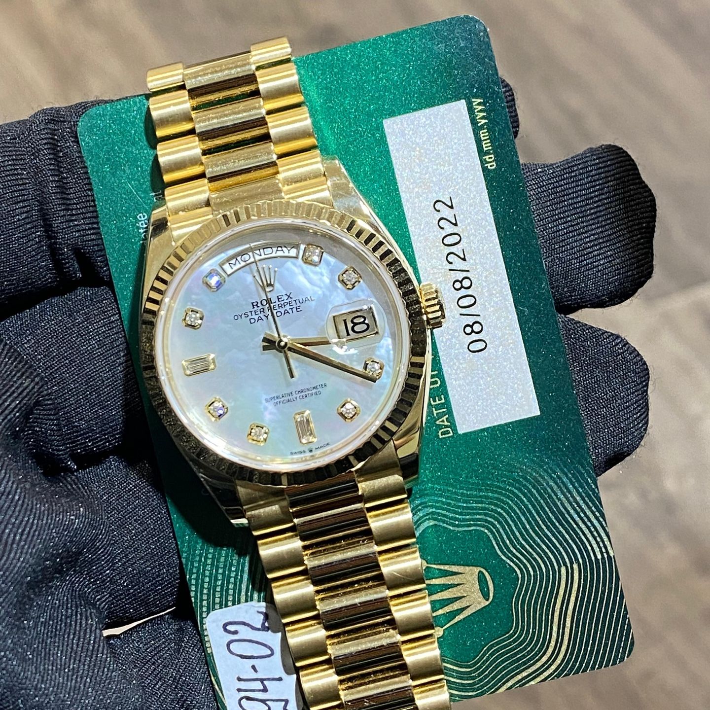 Rolex Day-Date 36 128238 (2022) - Onbekend wijzerplaat 36mm Geelgoud (1/1)