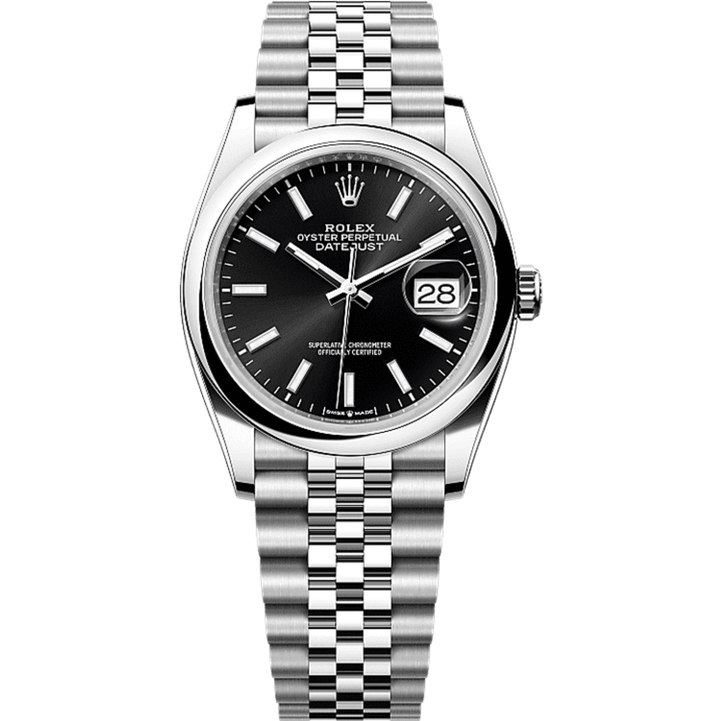 Rolex Datejust 36 126200 (2025) - Zwart wijzerplaat 36mm Staal (1/1)
