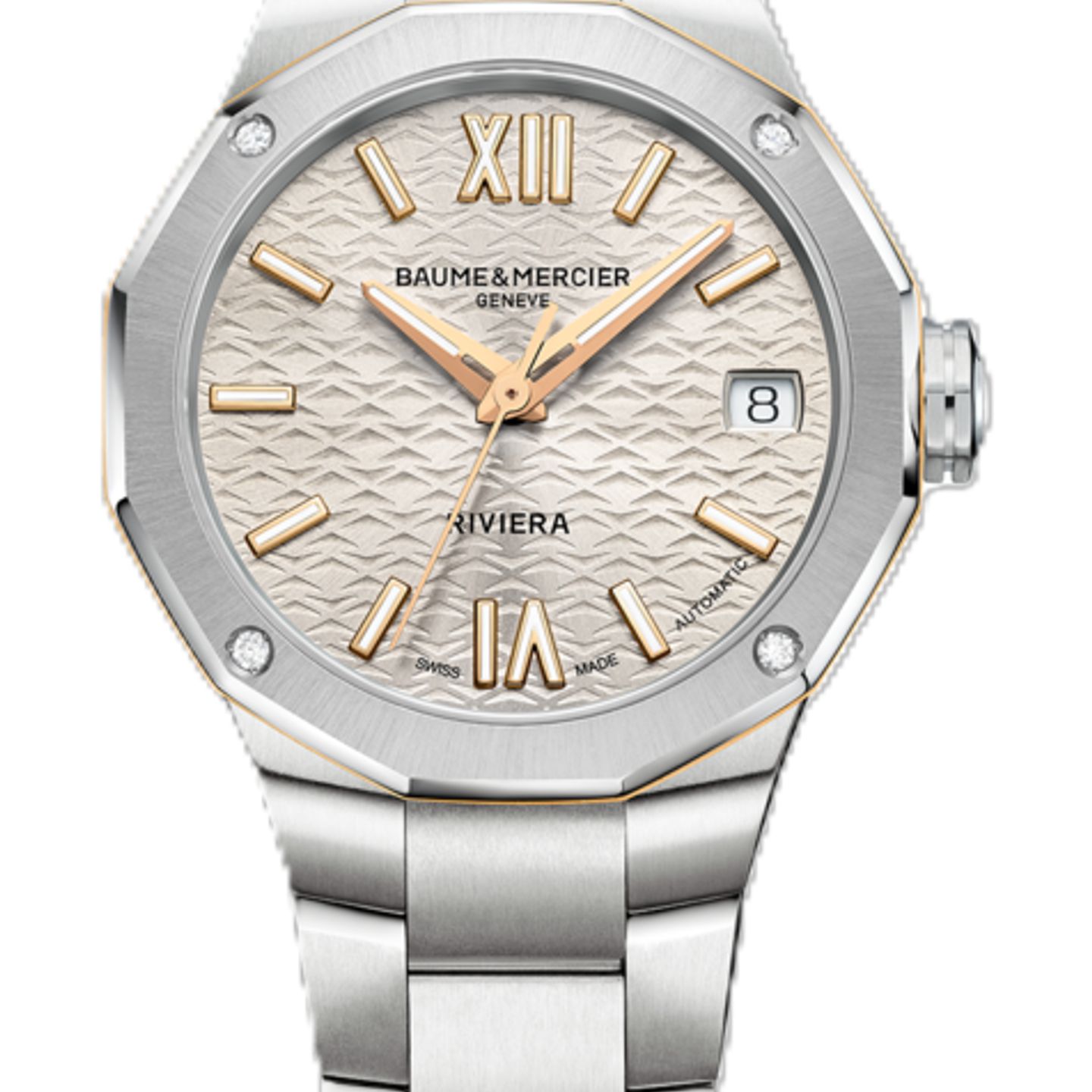 Baume & Mercier Riviera M0A10730 (2026) - Goud wijzerplaat 33mm Staal (1/1)