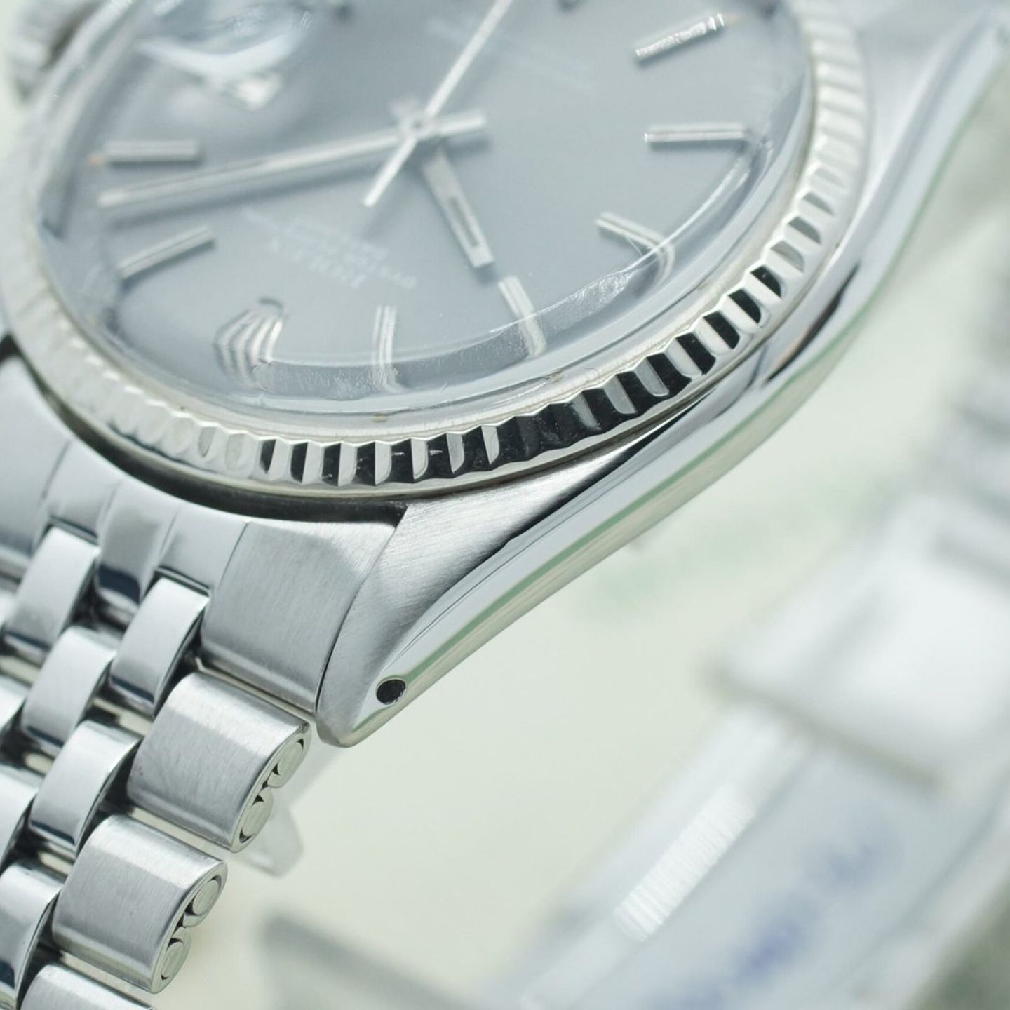 Rolex Datejust 1601 (1974) - Grey dial 36 mm Steel case (8/8)