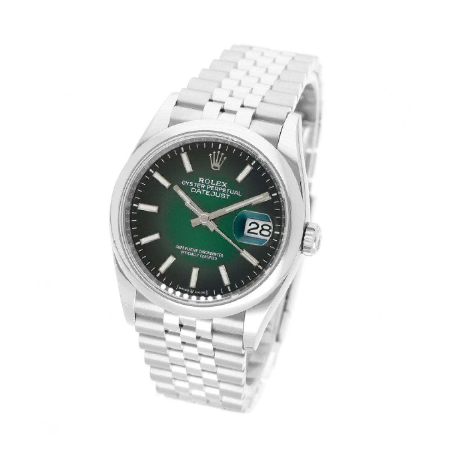 Rolex Datejust 36 126200 (2026) - Green dial 36 mm Steel case (2/5)