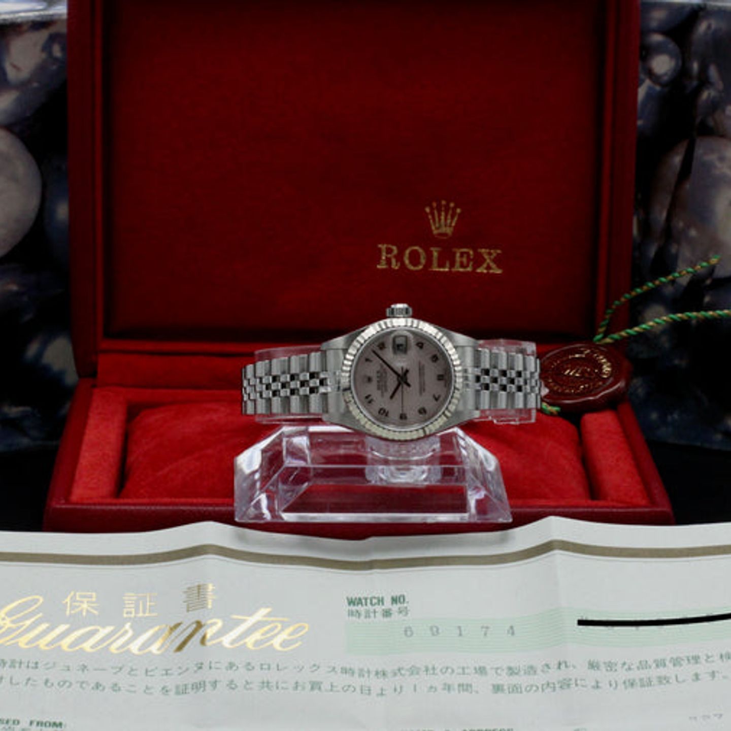 Rolex Lady-Datejust 69174 (1999) - Pearl dial 26 mm Steel case (3/7)