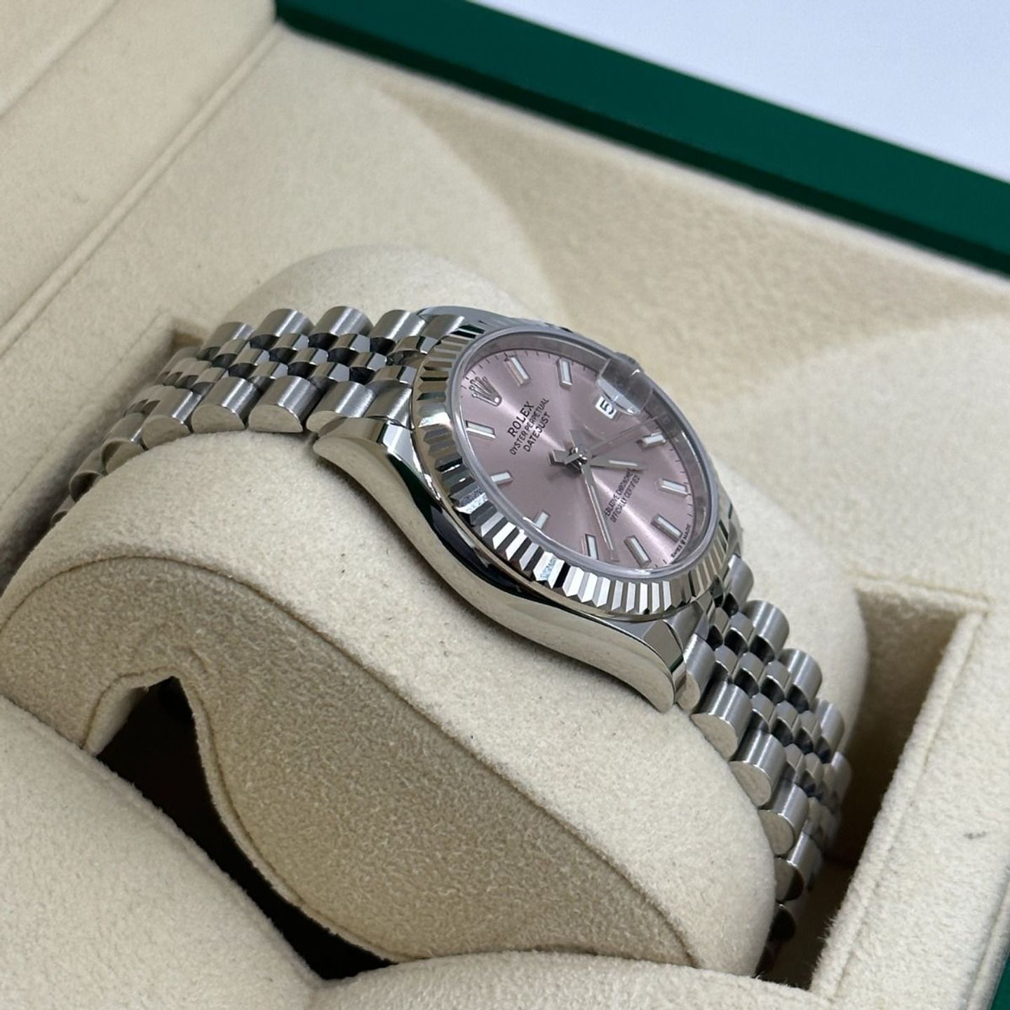 Rolex Datejust 31 278274 (2024) - Roze wijzerplaat 31mm Staal (7/8)