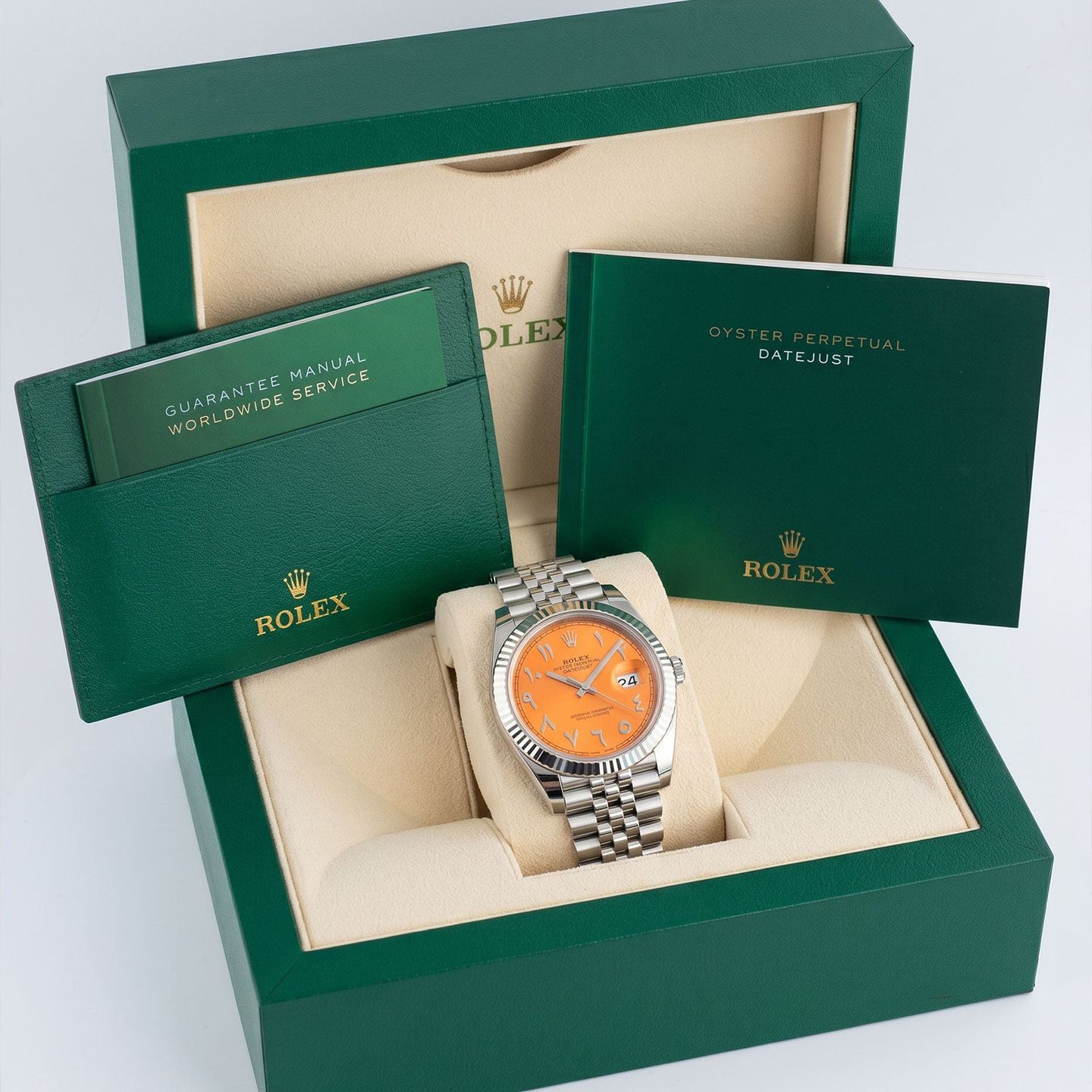 Rolex Datejust 41 126334 (2021) - Oranje wijzerplaat 41mm Staal (5/5)