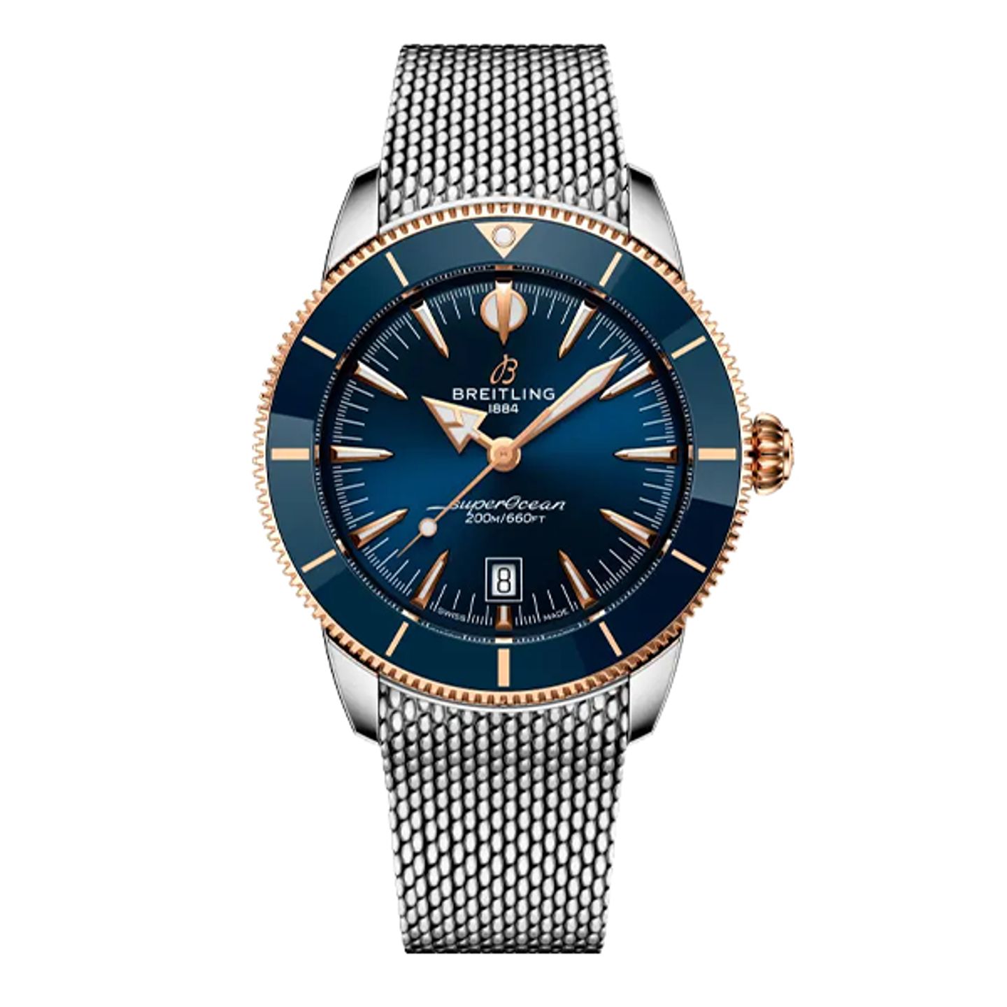 Breitling Superocean Heritage UB3112161C1A1 (2025) - Blauw wijzerplaat 44mm Goud/Staal (1/8)