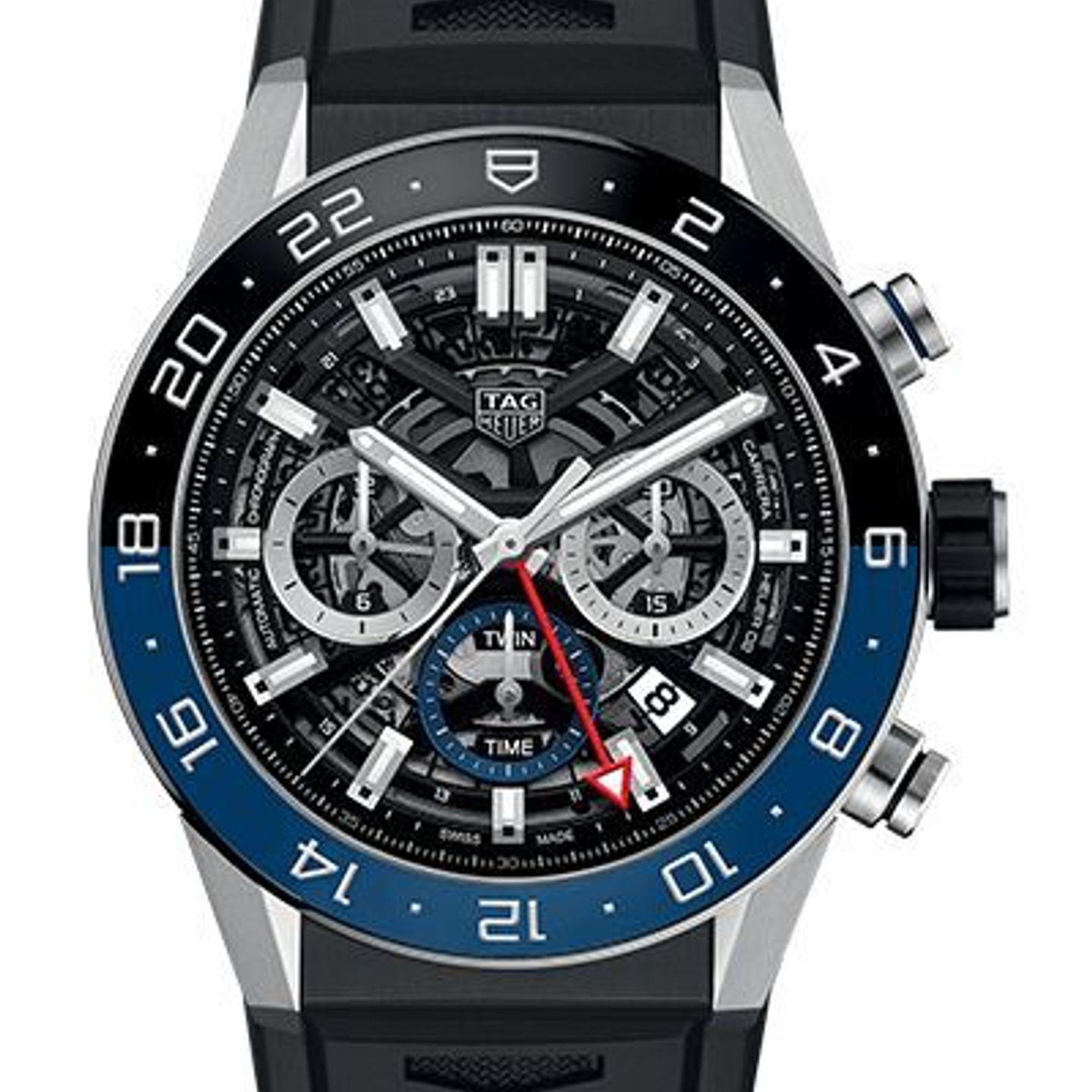 TAG Heuer Carrera CBG2A1Z.FT6157 (2024) - Zwart wijzerplaat 45mm Staal (1/2)