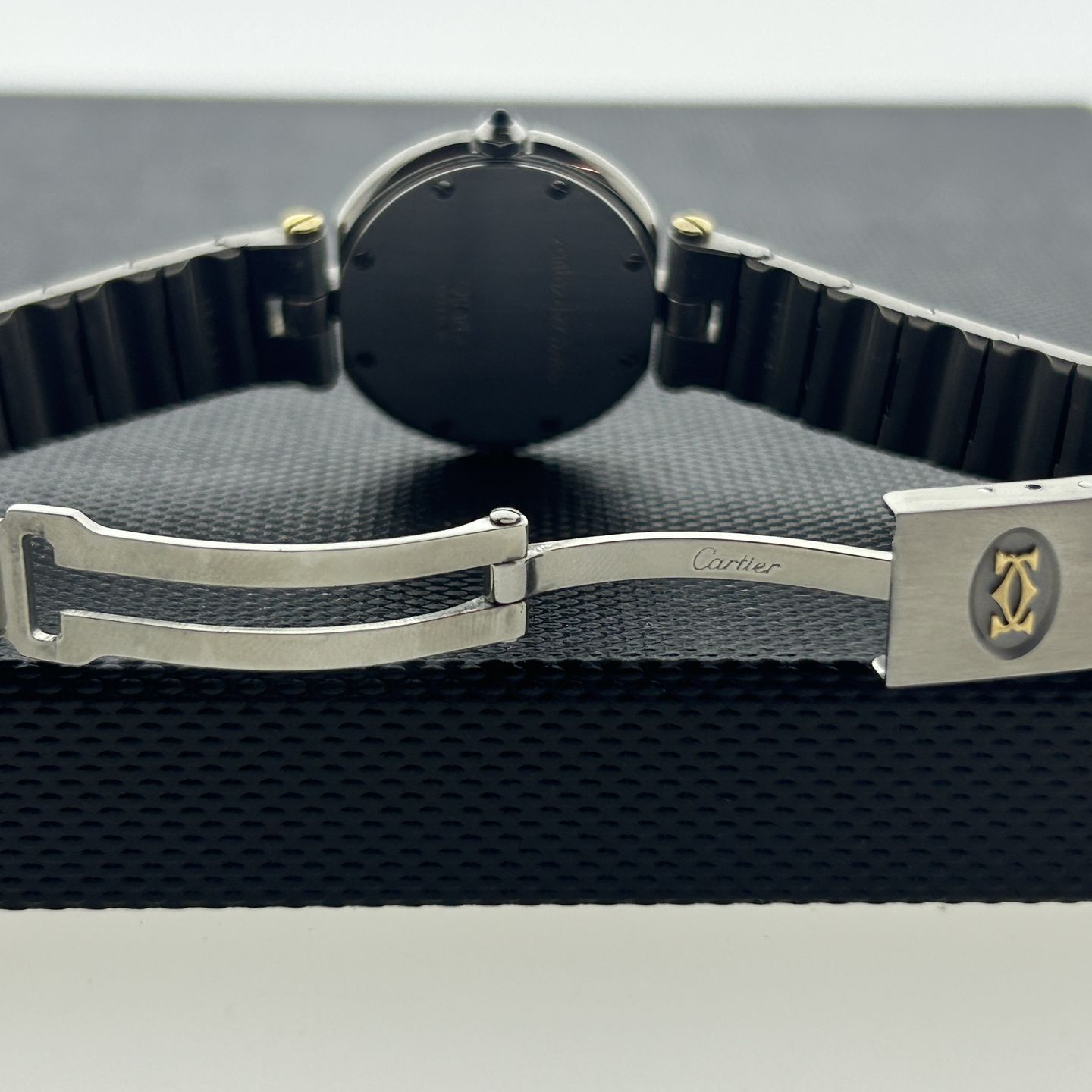 Cartier Santos 8191 (Onbekend (willekeurig serienummer)) - Wit wijzerplaat 27mm Goud/Staal (6/8)