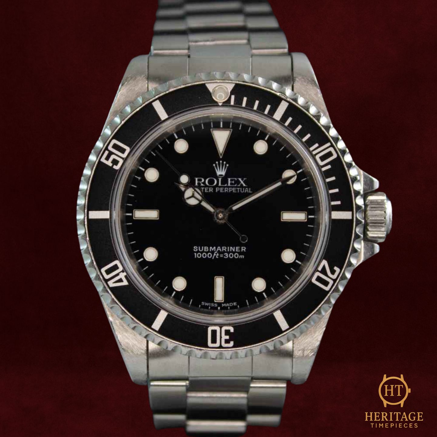Rolex Submariner No Date 14060M (2001) - Zwart wijzerplaat 40mm Staal (2/8)