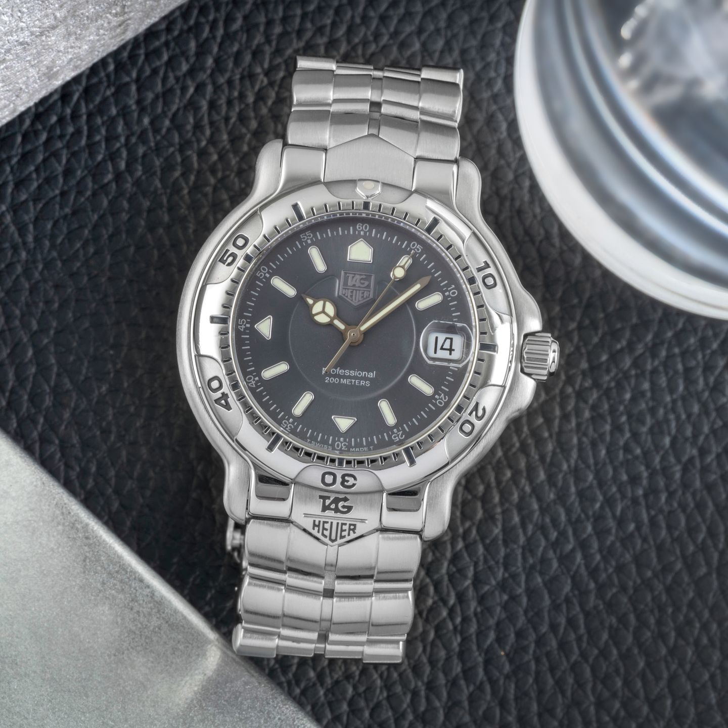 TAG Heuer 6000 WH1112 (1998) - Grijs wijzerplaat 39mm Staal (1/8)