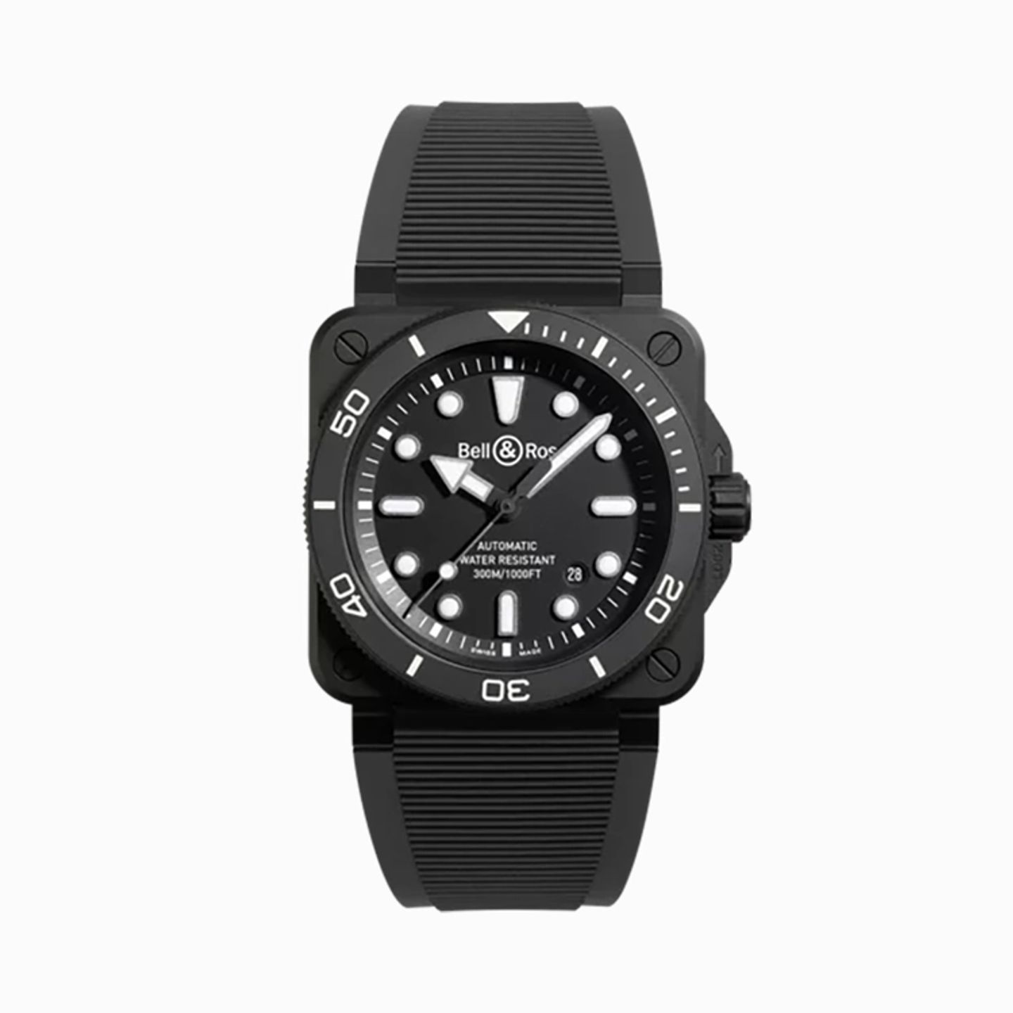 Bell & Ross BR 03 BR03A-D-BL-CE/SRB (2025) - Zwart wijzerplaat Keramiek (1/1)