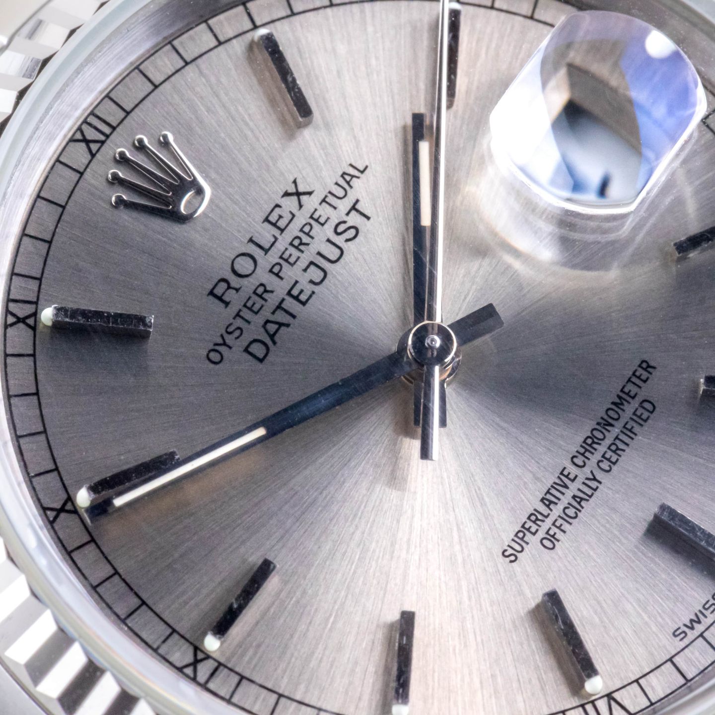 Rolex Datejust 36 16234 (1991) - Grey dial 36 mm Steel case (2/8)