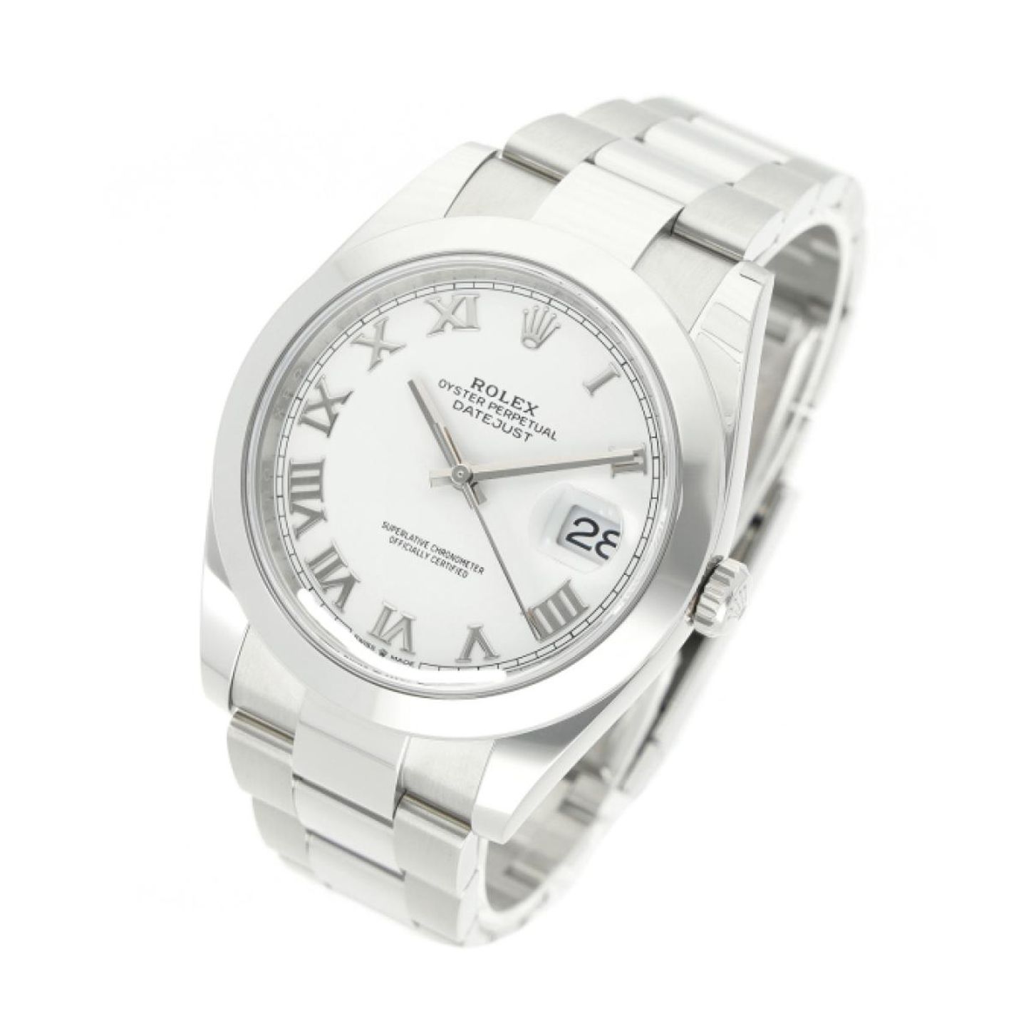 Rolex Datejust 41 126300 (2025) - Wit wijzerplaat 41mm Staal (2/5)