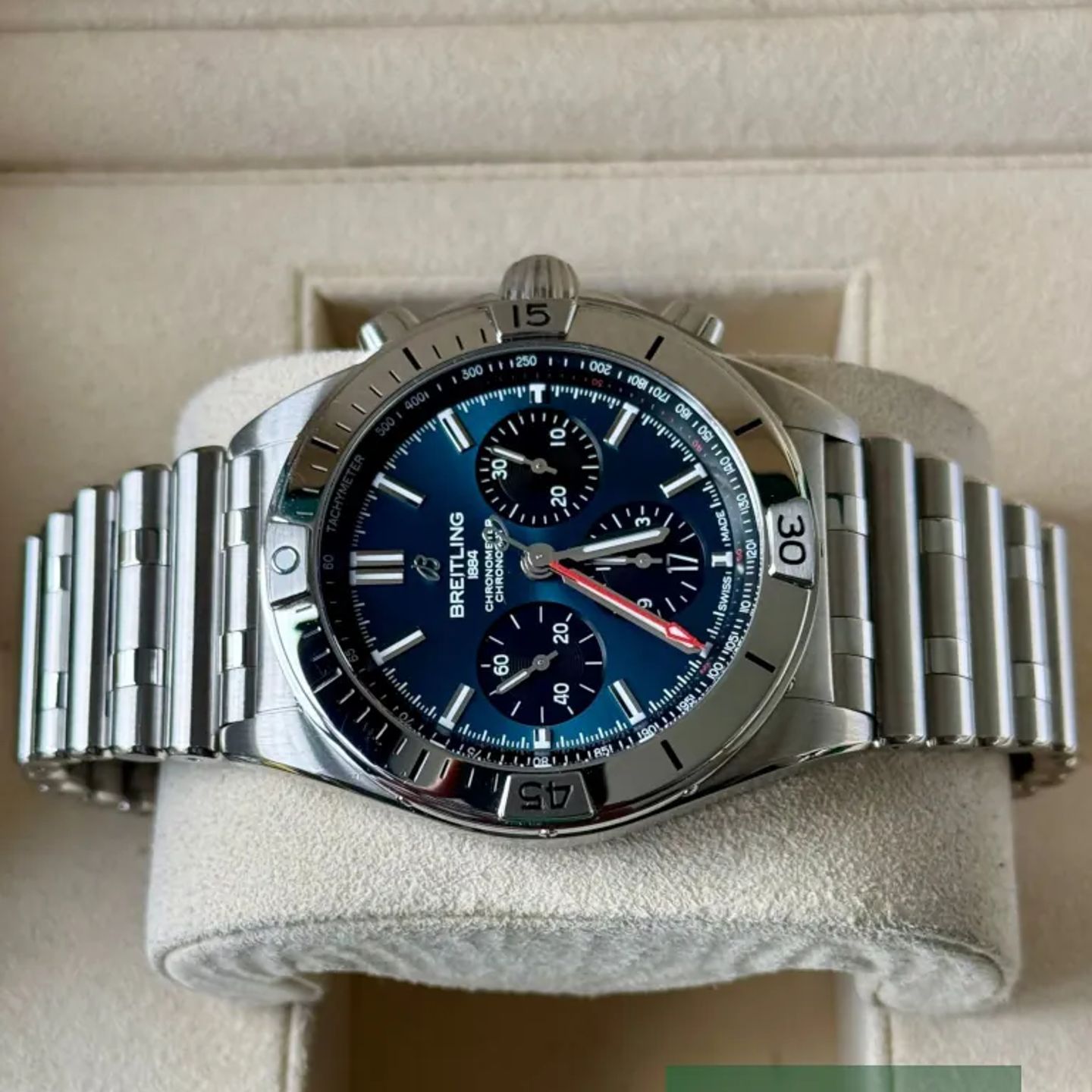 Breitling Chronomat 42 AB0134101C1A1 (2021) - Blue dial 42 mm Steel case (5/7)