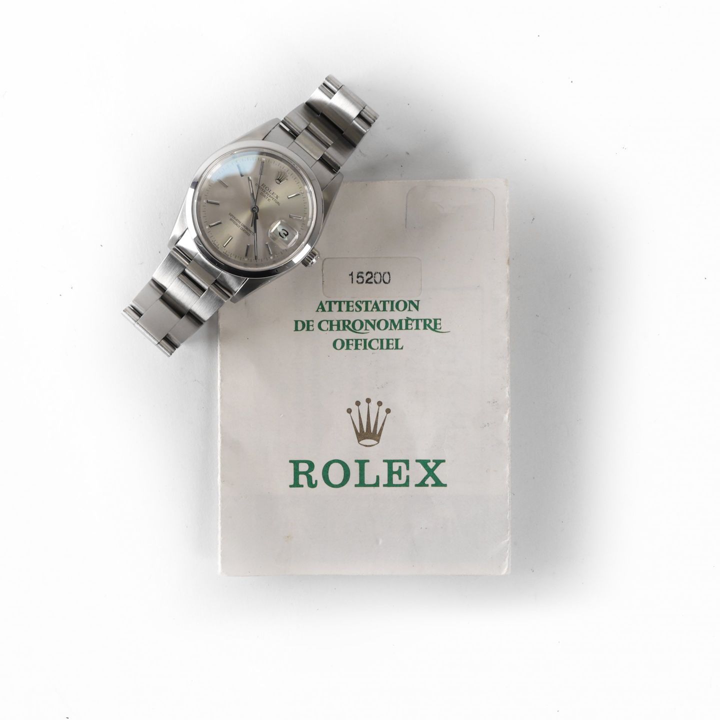Rolex Oyster Perpetual Date 15200 (2000) - 34mm Staal (3/3)