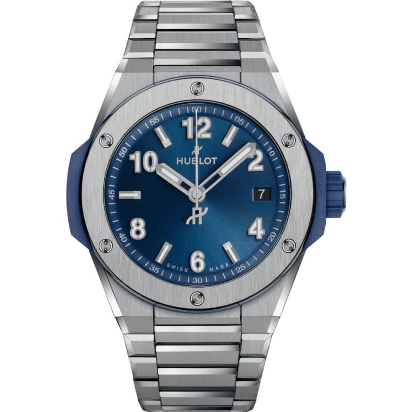 Hublot Big Bang 38 mm 457.NX.7170.NX (2024) - Blue dial Unknown Titanium case (1/1)