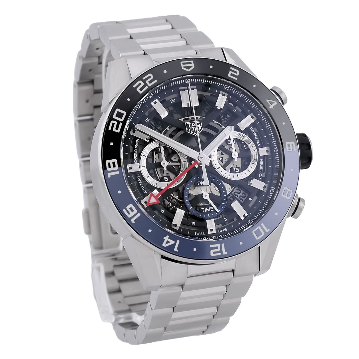 TAG Heuer Carrera Calibre HEUER 01 CAR201AA.BA0714 (2019) - White dial 43 mm Steel case (3/8)