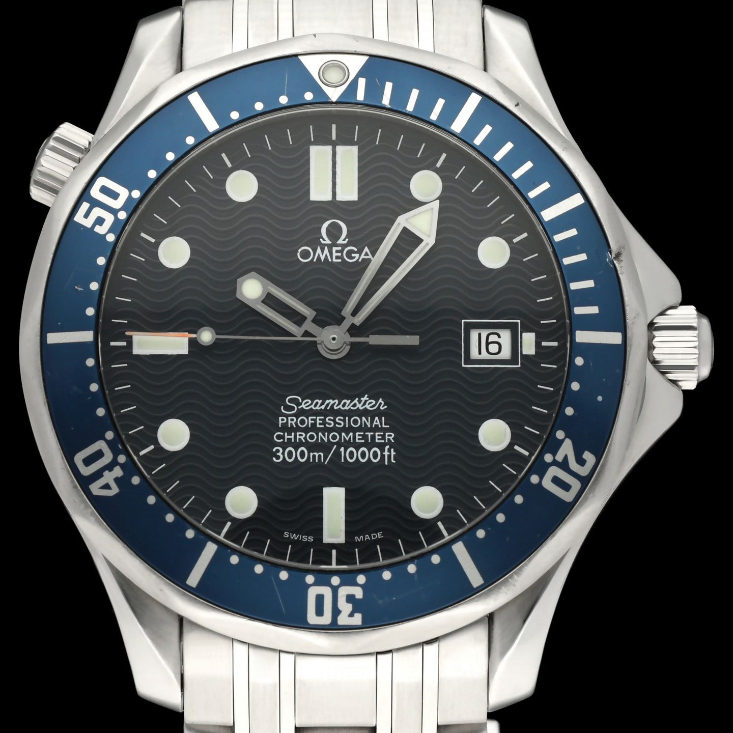 Omega Seamaster Diver 300 M 2531.80.00 (1999) - Blauw wijzerplaat 41mm Staal (1/8)